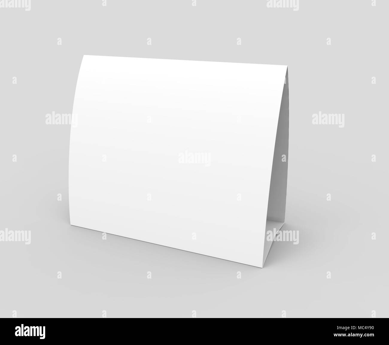 Blank paper tent template, white tent card with empty space in 22d In Blank Tent Card Template