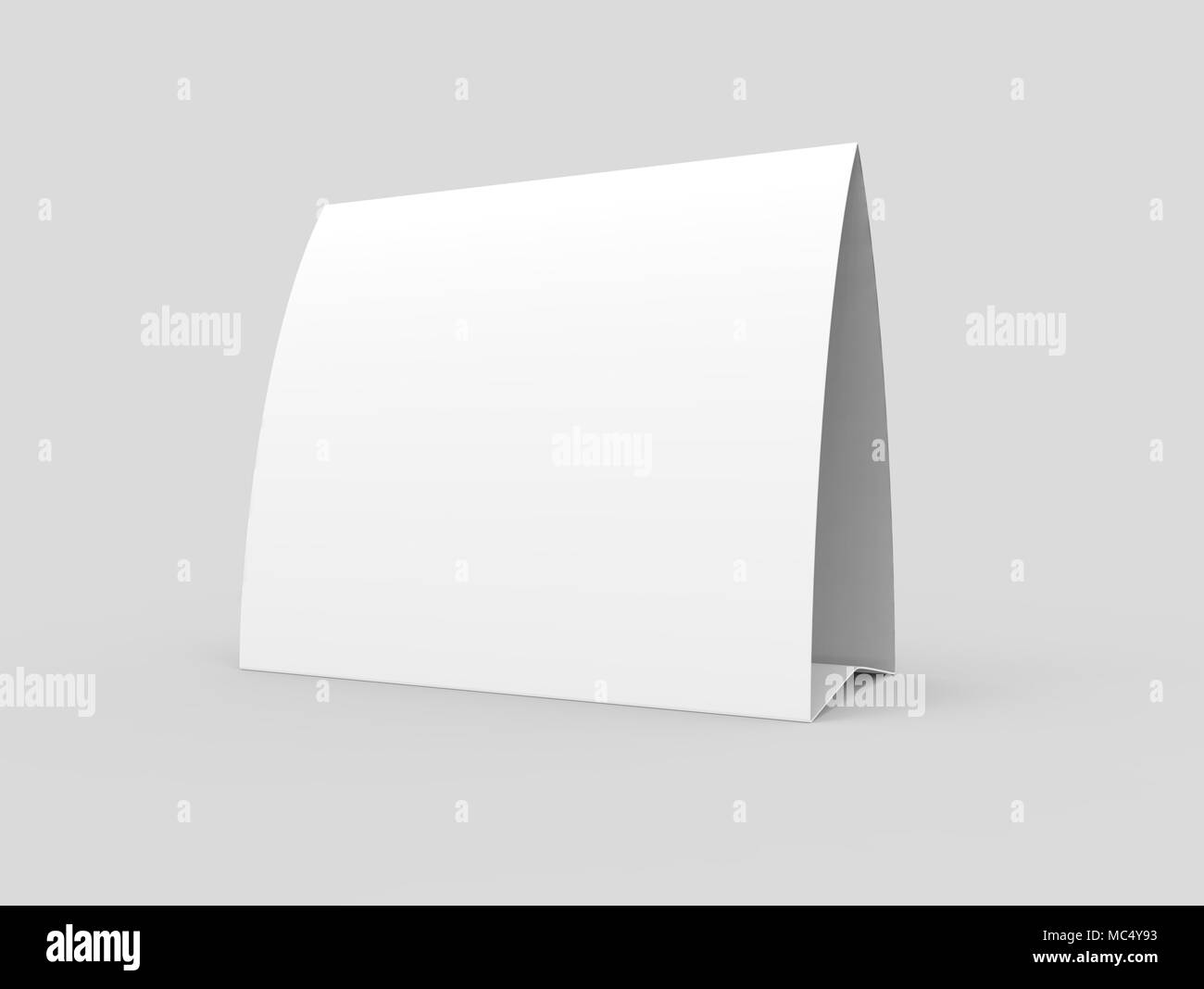 Blank paper tent template, white tent card with empty space in 21d Throughout Blank Tent Card Template