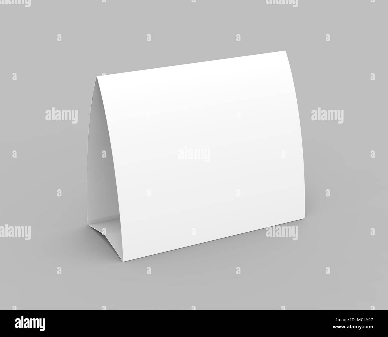Blank paper tent template, white tent card with empty space in 23d With Blank Tent Card Template