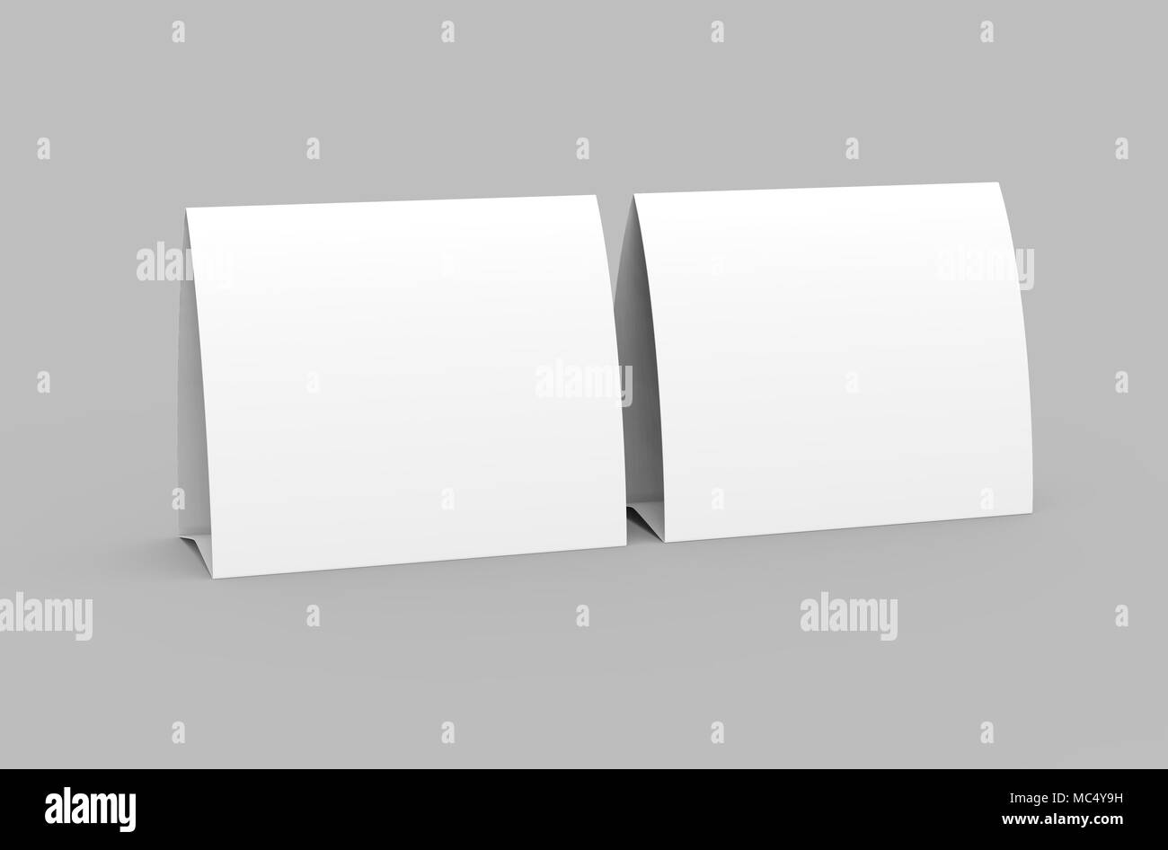 Blank paper tent template, white tent cards set with empty space Throughout Blank Tent Card Template