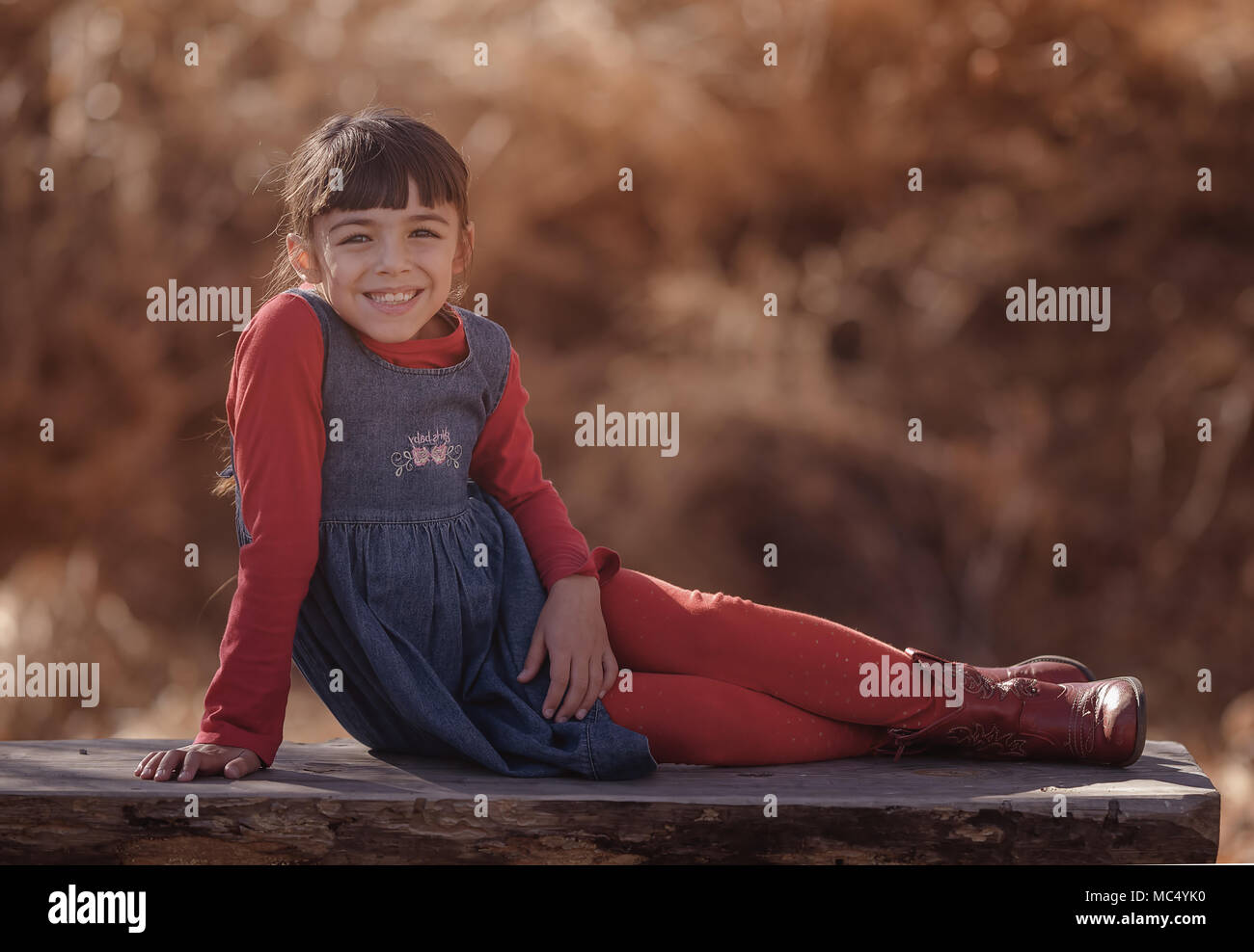 Cute Girl Smiling Stock Photo