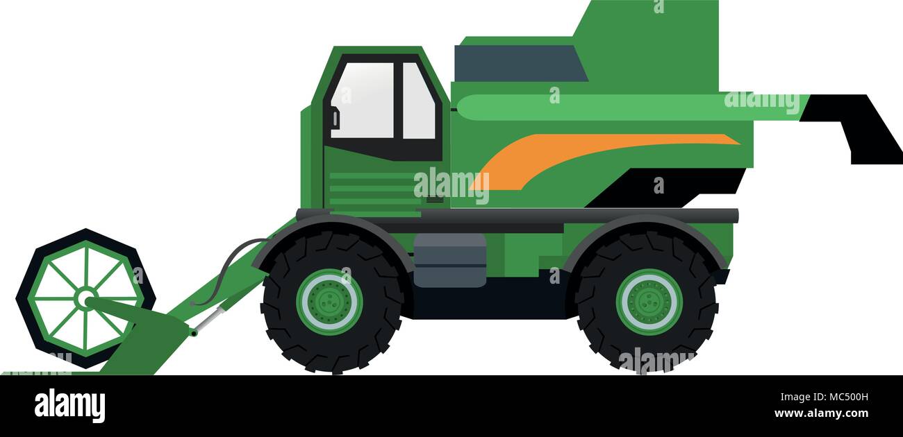 Farm tractor vehicle Stock Vector Image & Art - Alamy