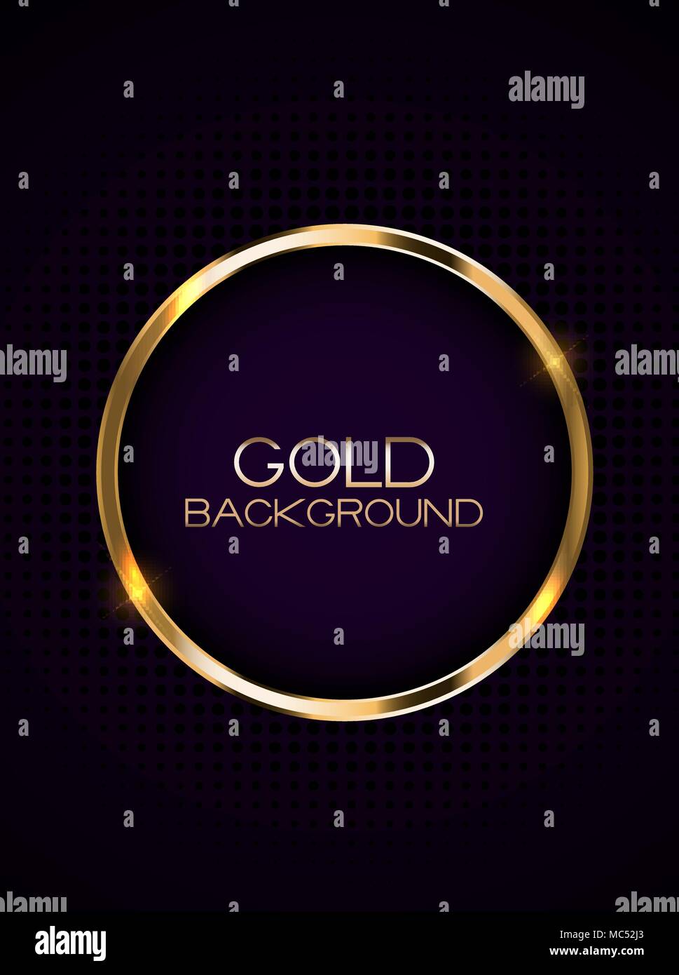 Abstract Card with Golden Frame Vector Illustration Stock Vector Image ...