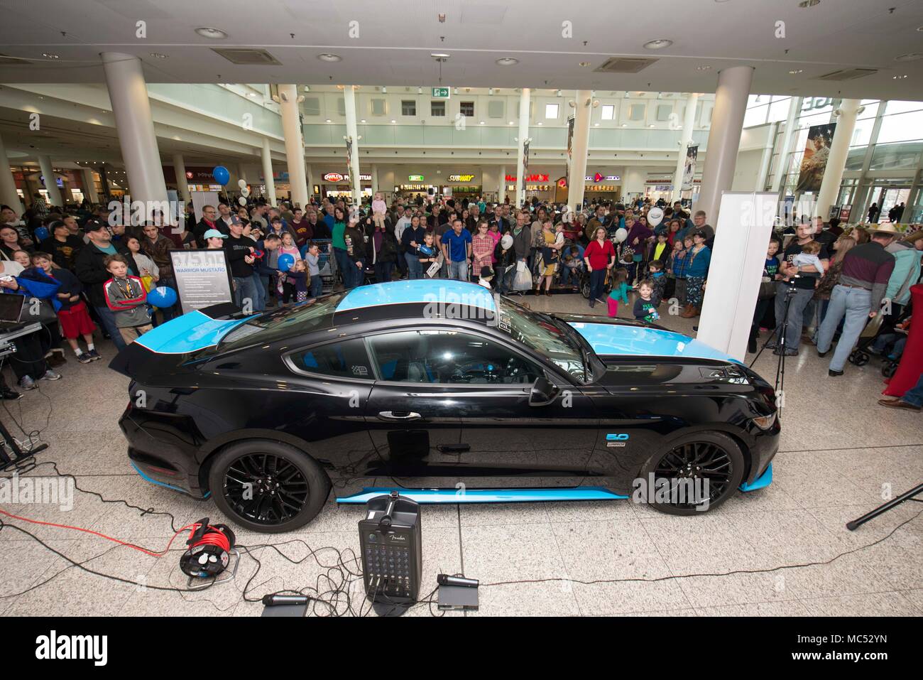 Members Of Team Ramstein Wait To See Richard Petty Nascar Legend At The Kaiserslautern Military Community Center On Ramstein Air Base Germany Jan 27 2018 Petty In Partnership With Military Auto Source