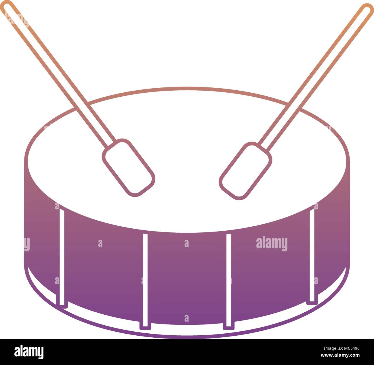drum icon over white background, colorful design. vector illustration ...