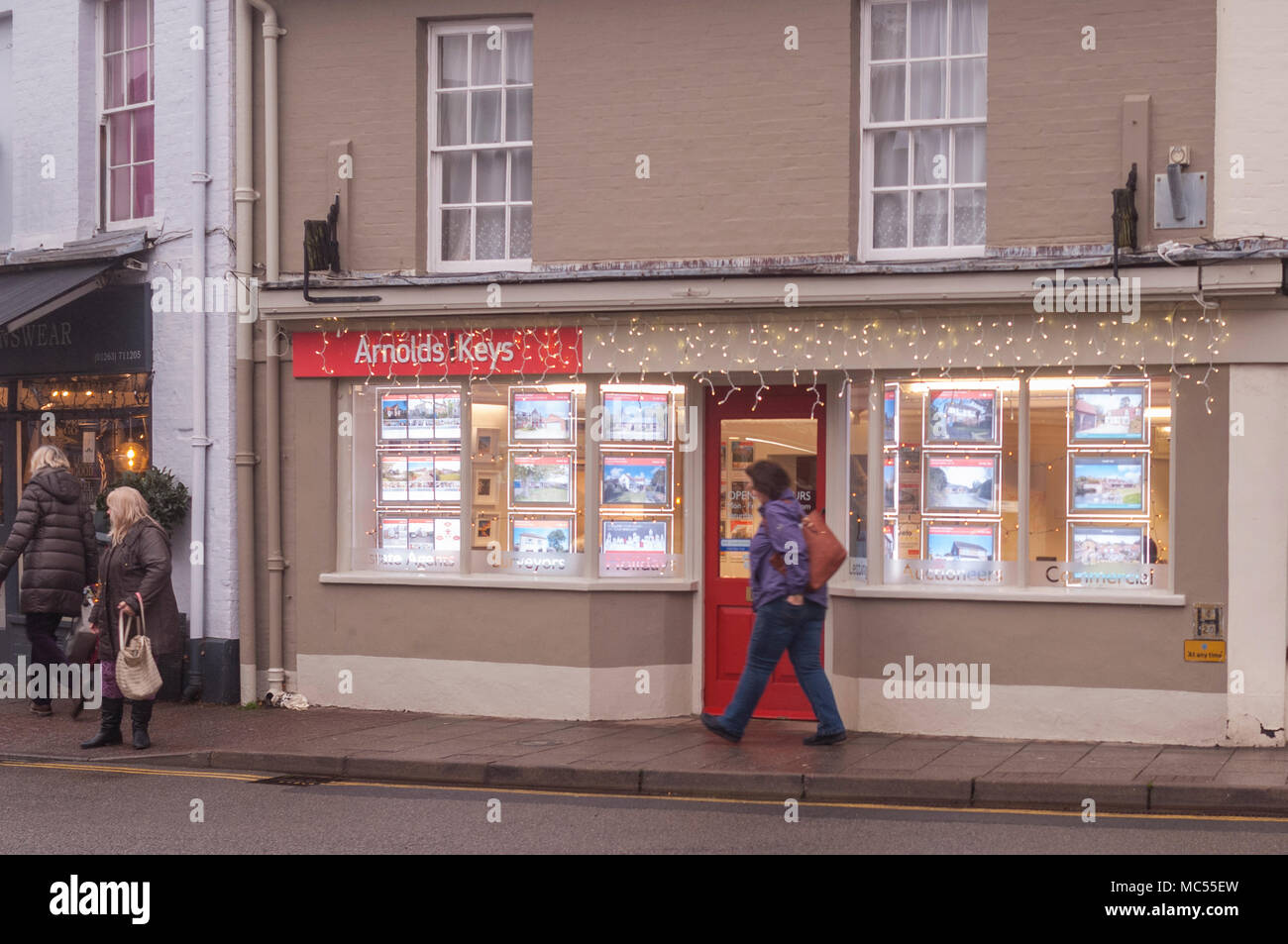 Arnolds Keys Estate Agents in Holt , Norfolk , England , Uk Stock Photo