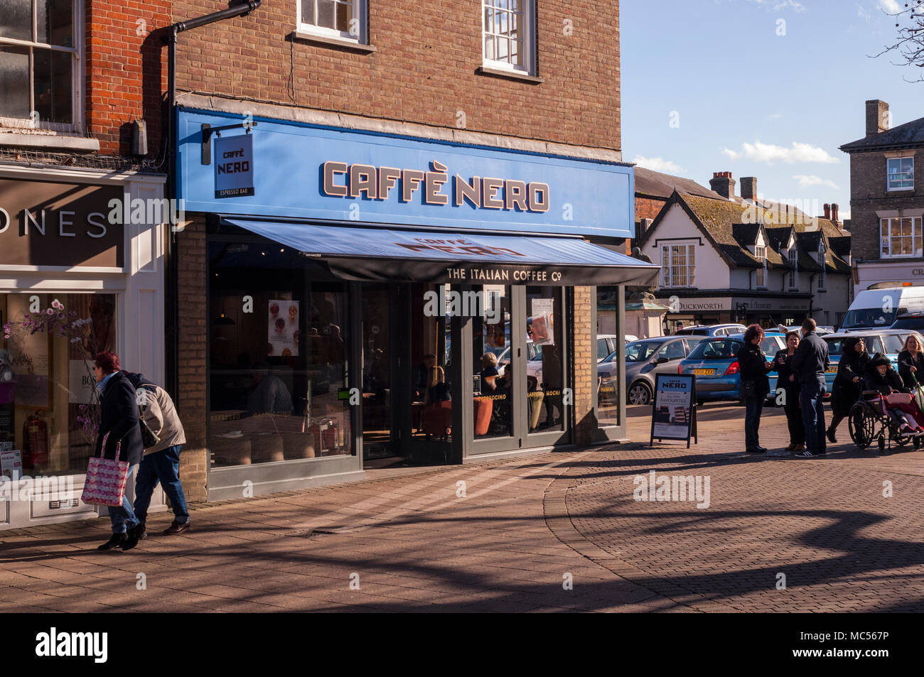 Caffe Nero in Bury Saint Edmunds , Suffolk , England , Great Britain , UK Stock Photo
