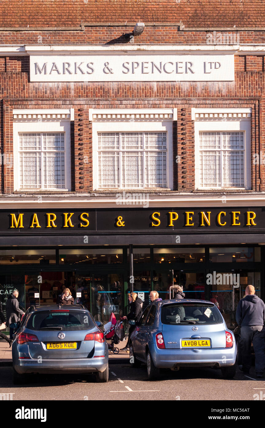 Marks & Spencer in Bury Saint Edmunds , Suffolk , England , Great Britain , UK Stock Photo