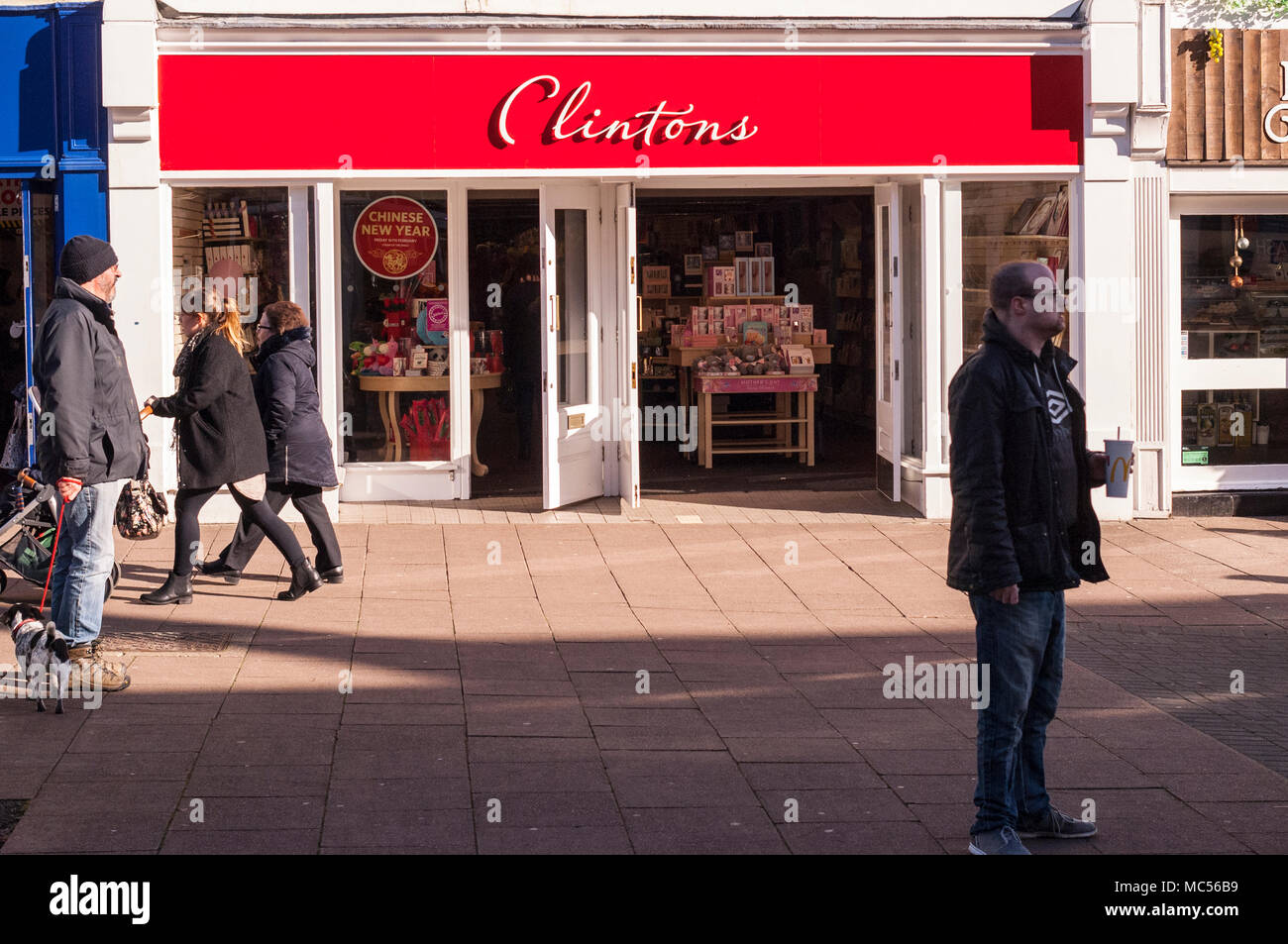The Clintons Cards shop store in Bury Saint Edmunds , Suffolk , England , Great Britain , UK Stock Photo