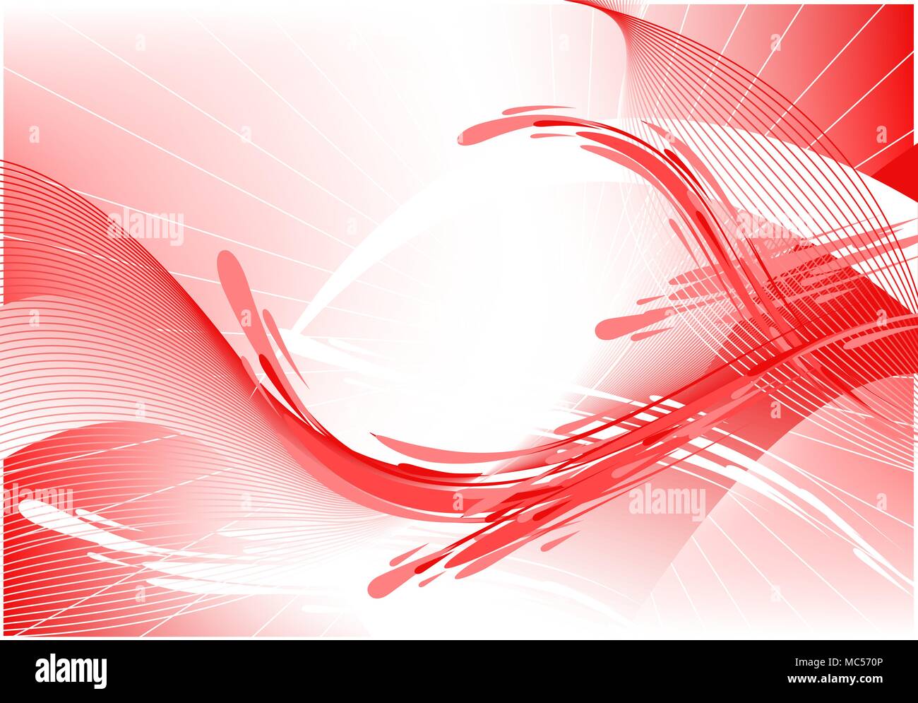 Red abstract wave horizontal vector background, gradient Stock Vector Image Art - Alamy