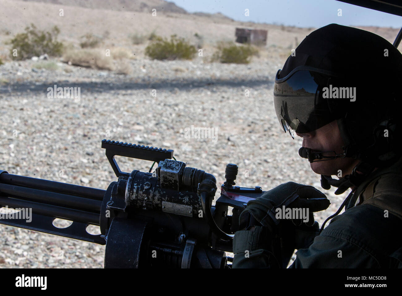GAU-17/A minigun is a 7.62×51mm NATO rotary-barrel machine gun capable ...