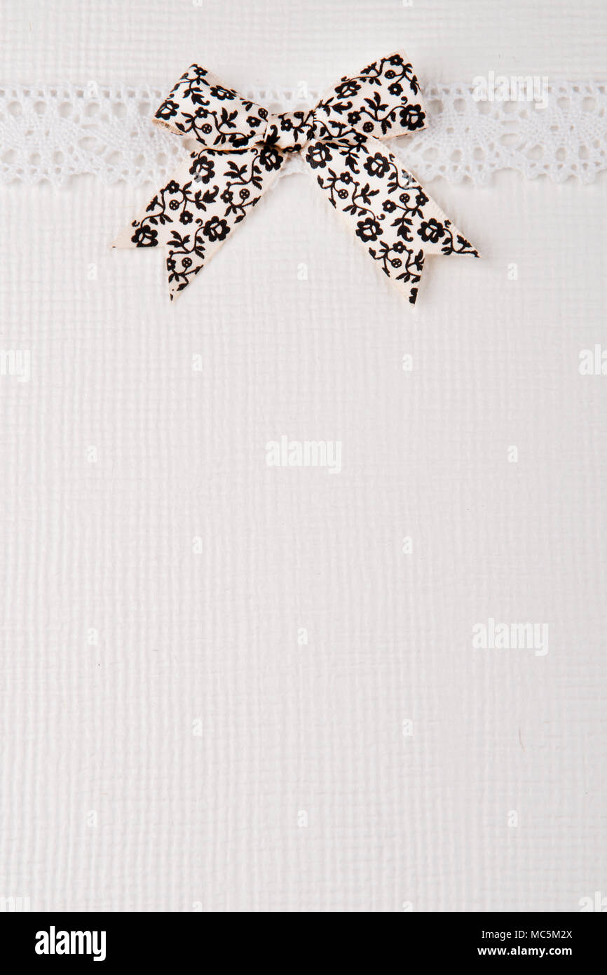 Vintage Lace Bow Background