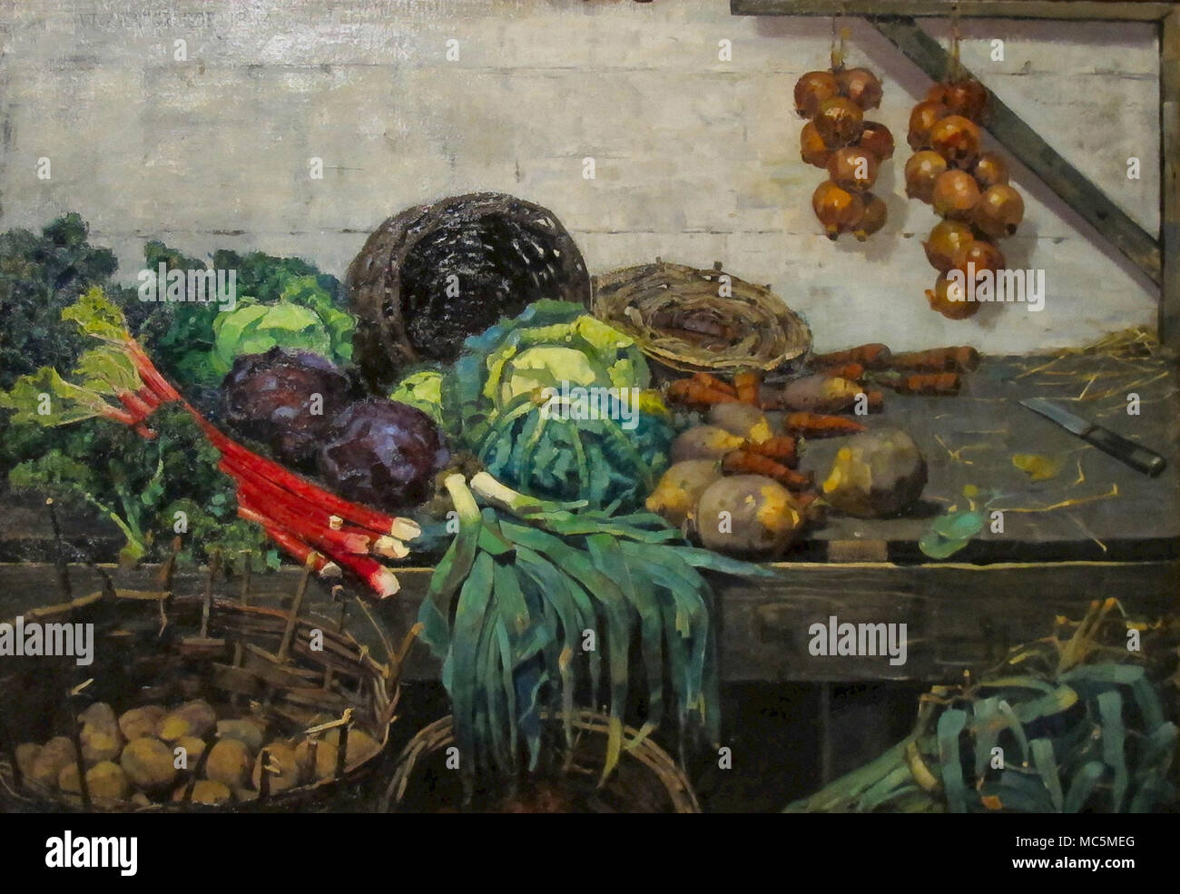 Macgregor William York the Vegetable Stall Stock Photo Alamy