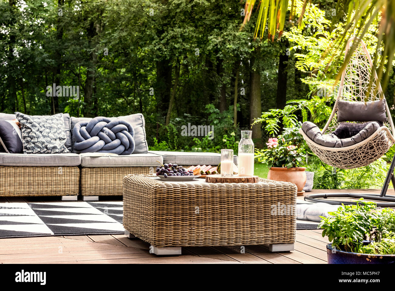 Garden furniture covered hi-res stock photography and images - Alamy