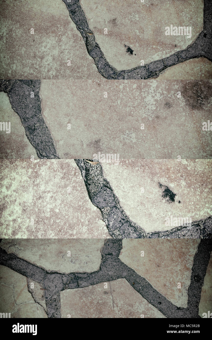 Gray stone wall background. Rock floor, texture Stock Photo