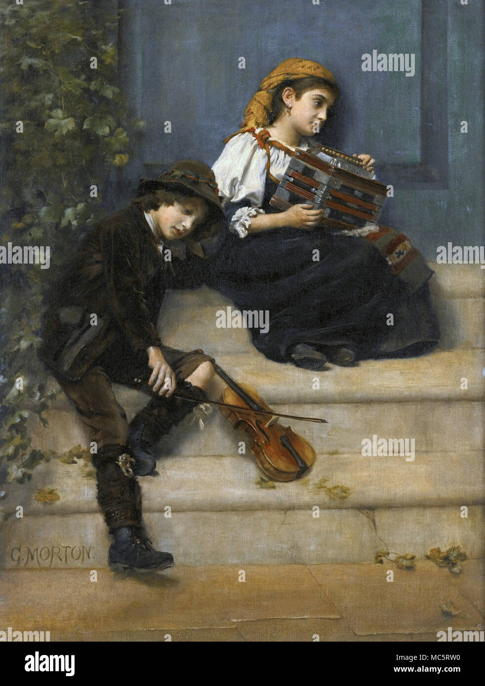 Morton Little Musicians Stock Photo Alamy