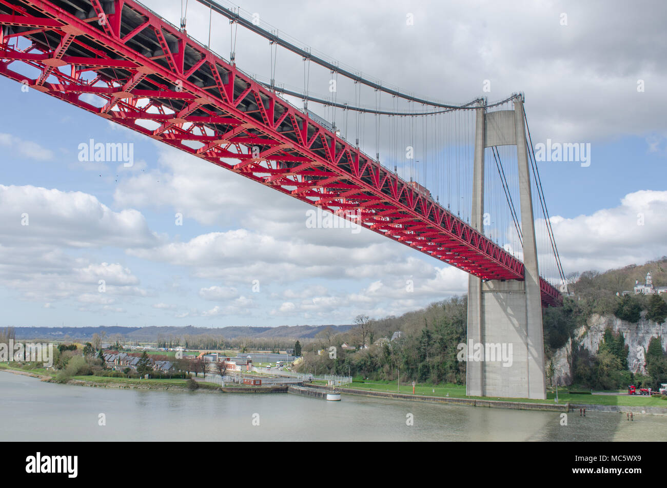 Tancarville bridge hi-res stock photography and images - Alamy