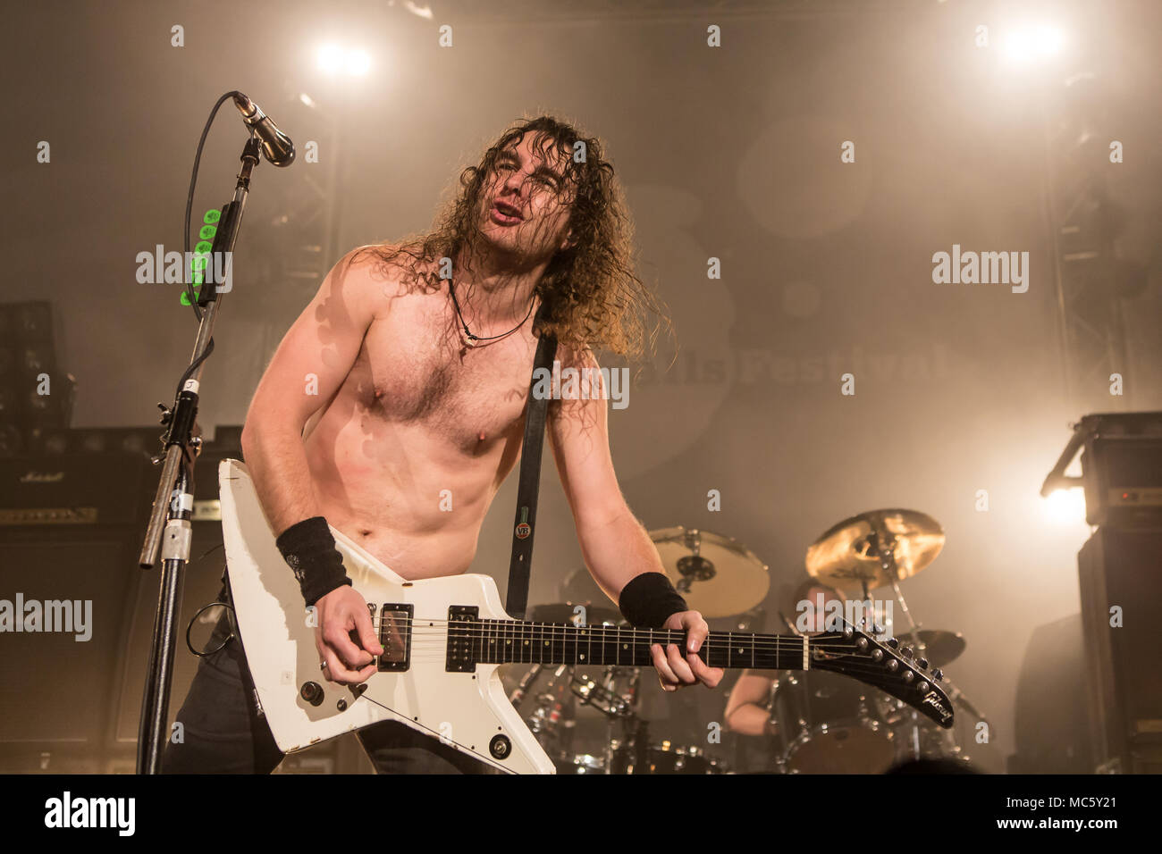 The Australian hard rock band Airbourne live at the Blue Balls Festival