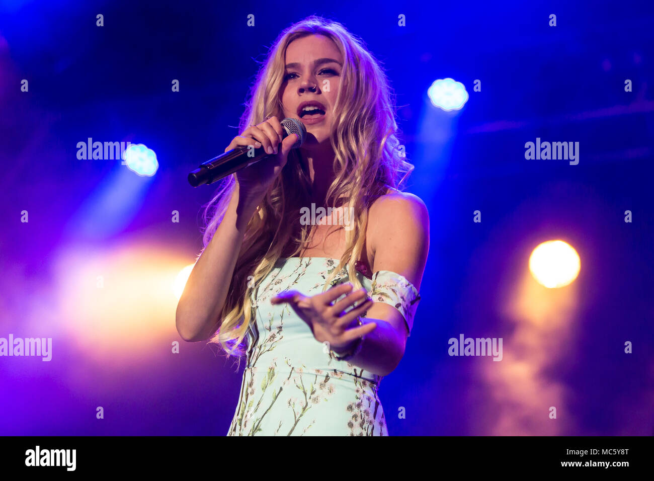 The British soul singer and actress Joss Stone live at the 26th Heitere Open Air in Zofingen, Aargau, Switzerland Stock Photo