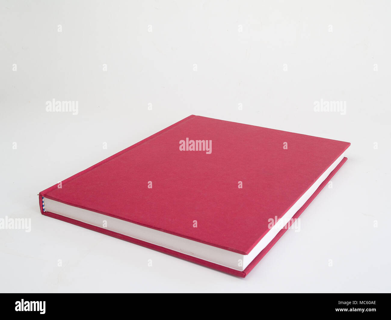 Red Book , Placed on a white background . Educational Activities . Stock Photo