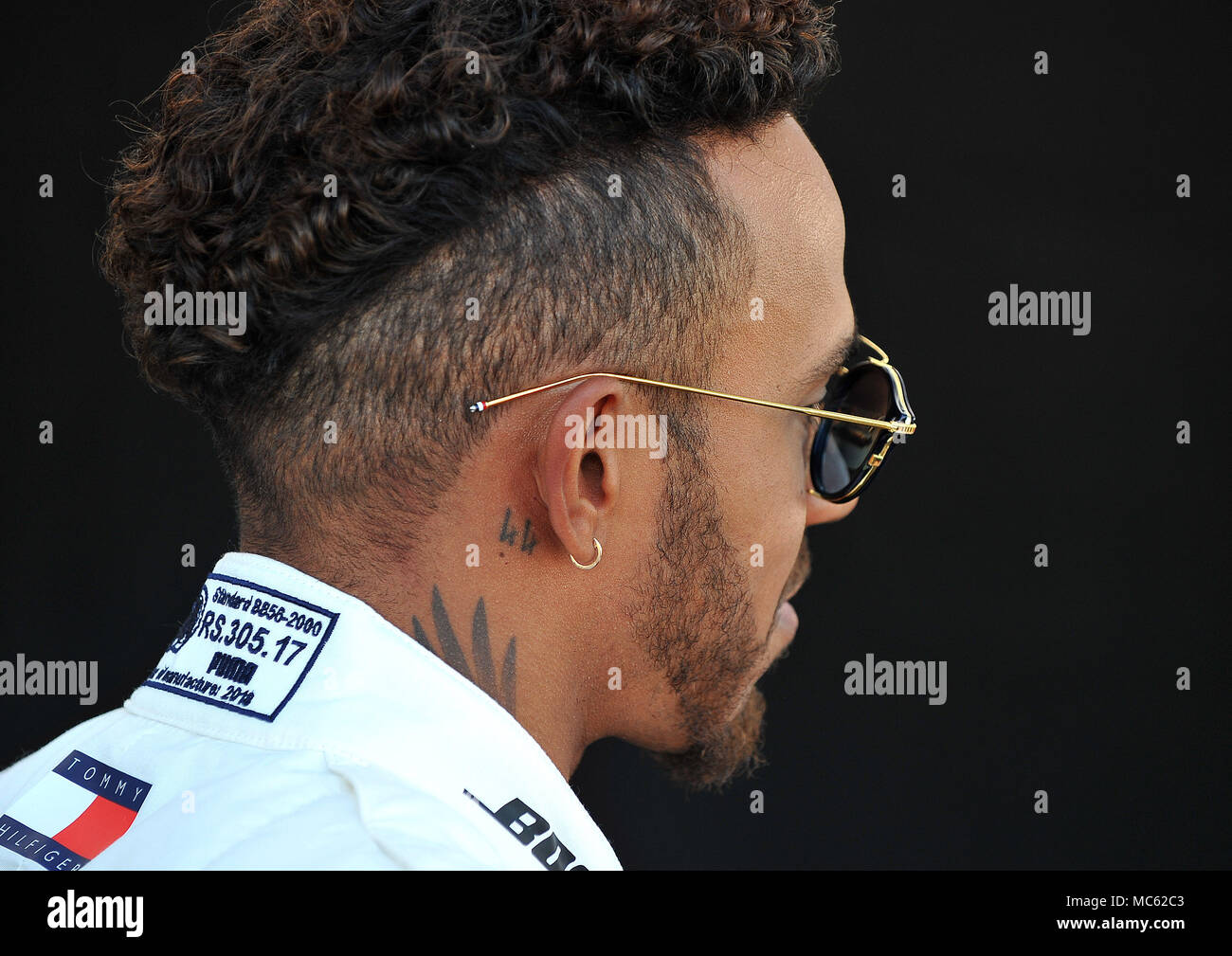 Lewis Hamilton of Mercedes AMG Petronas Motorsport. Day of the 2018 Formula 1 Rolex Australian Grand Prix held at circuit of Albert Park, Melbourne, Victoria on the 22nd March 2018.