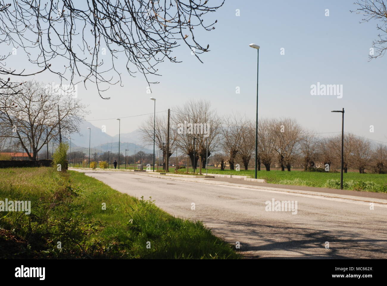 Urban landscape in Padula, South Italy. Stock Photo