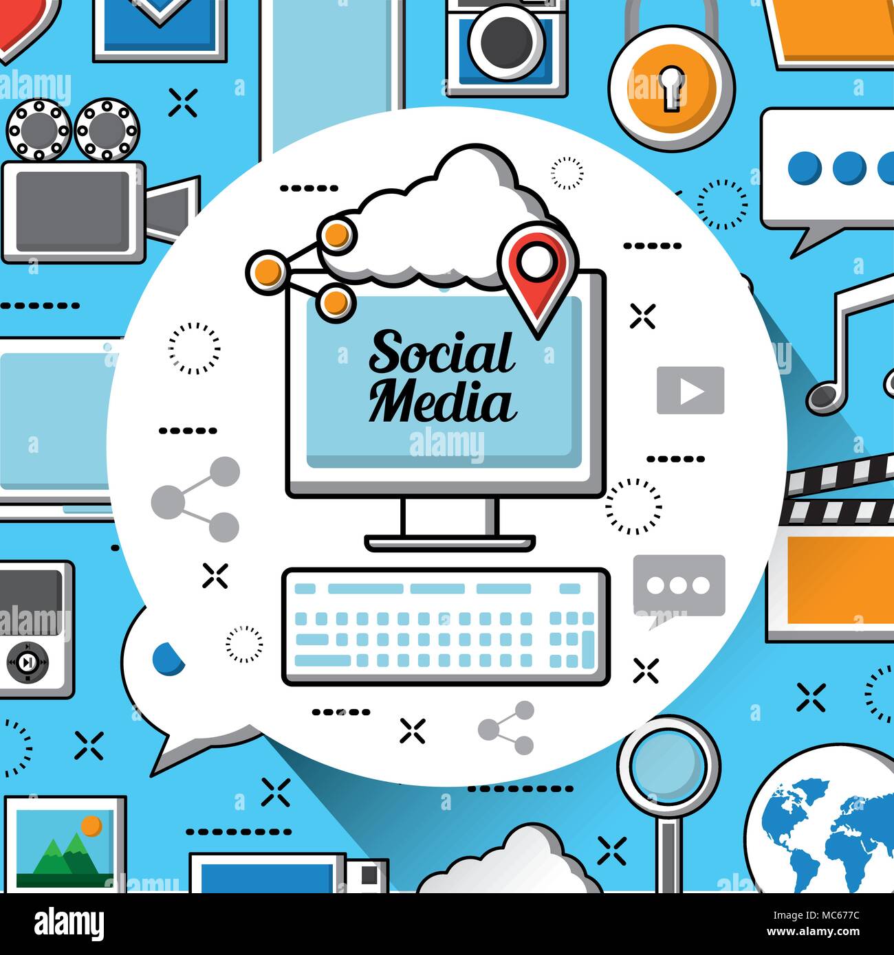 social media networks Stock Vector Image & Art - Alamy