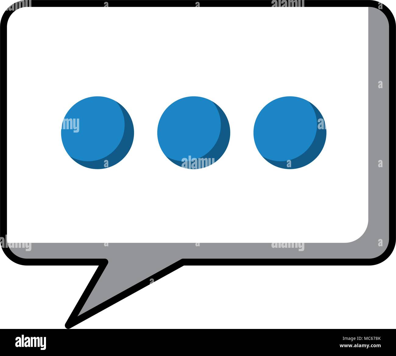 square speech bubble social media icon Stock Vector Image & Art - Alamy