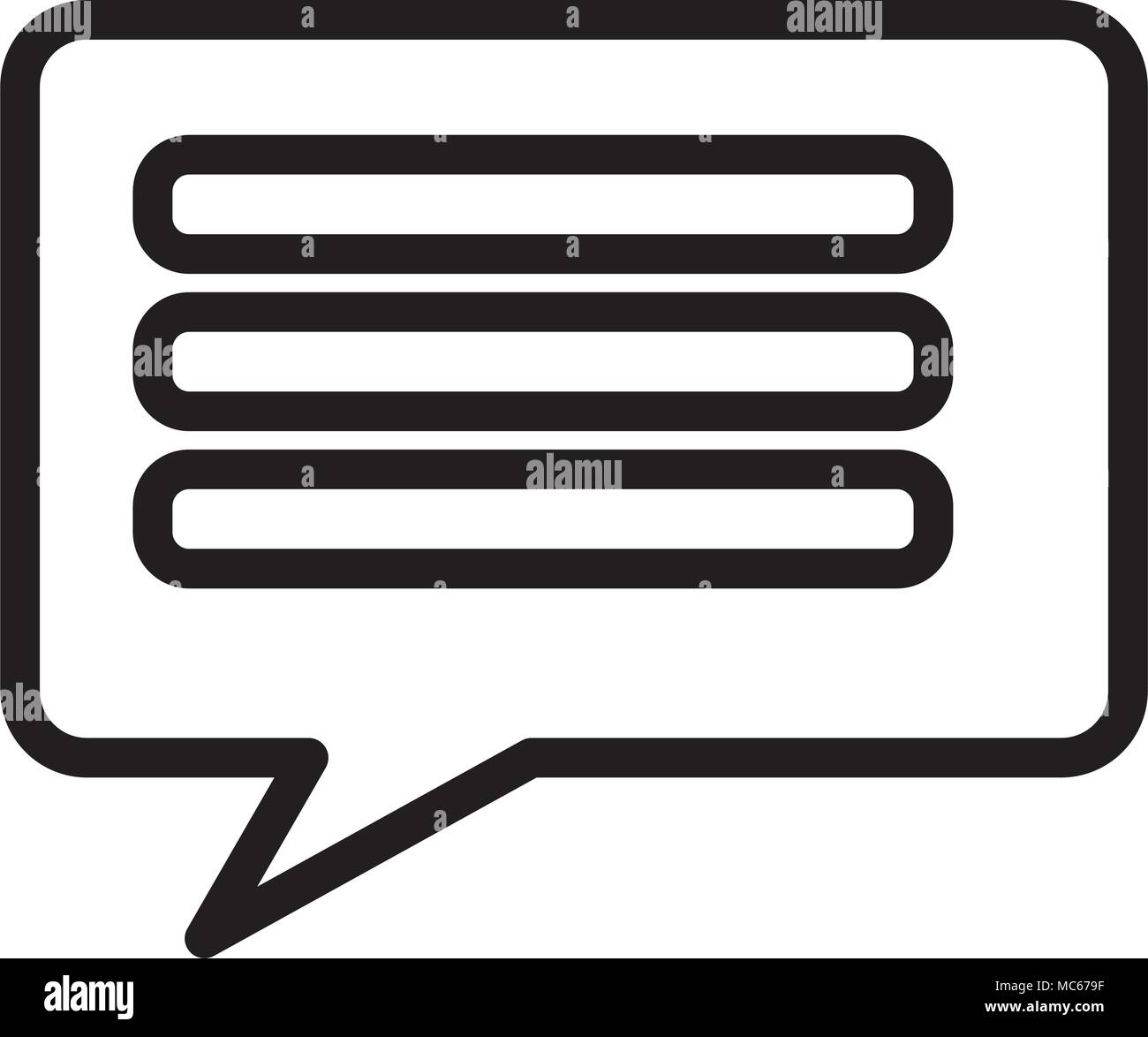square speech bubble social media icon Stock Vector Image & Art - Alamy