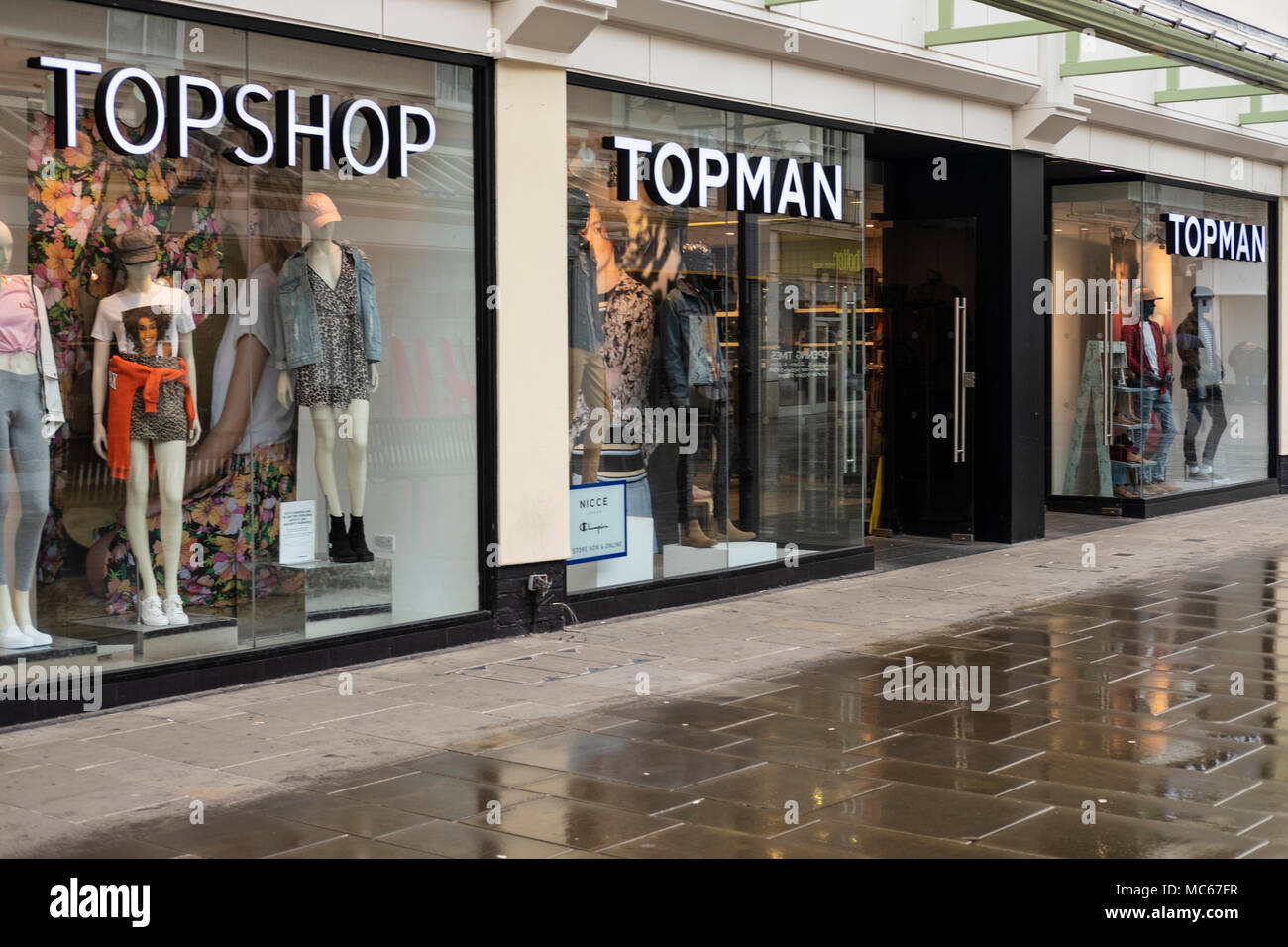 Topshop Topman Store in Salisbury Wiltshire UK Stock Photo - Alamy