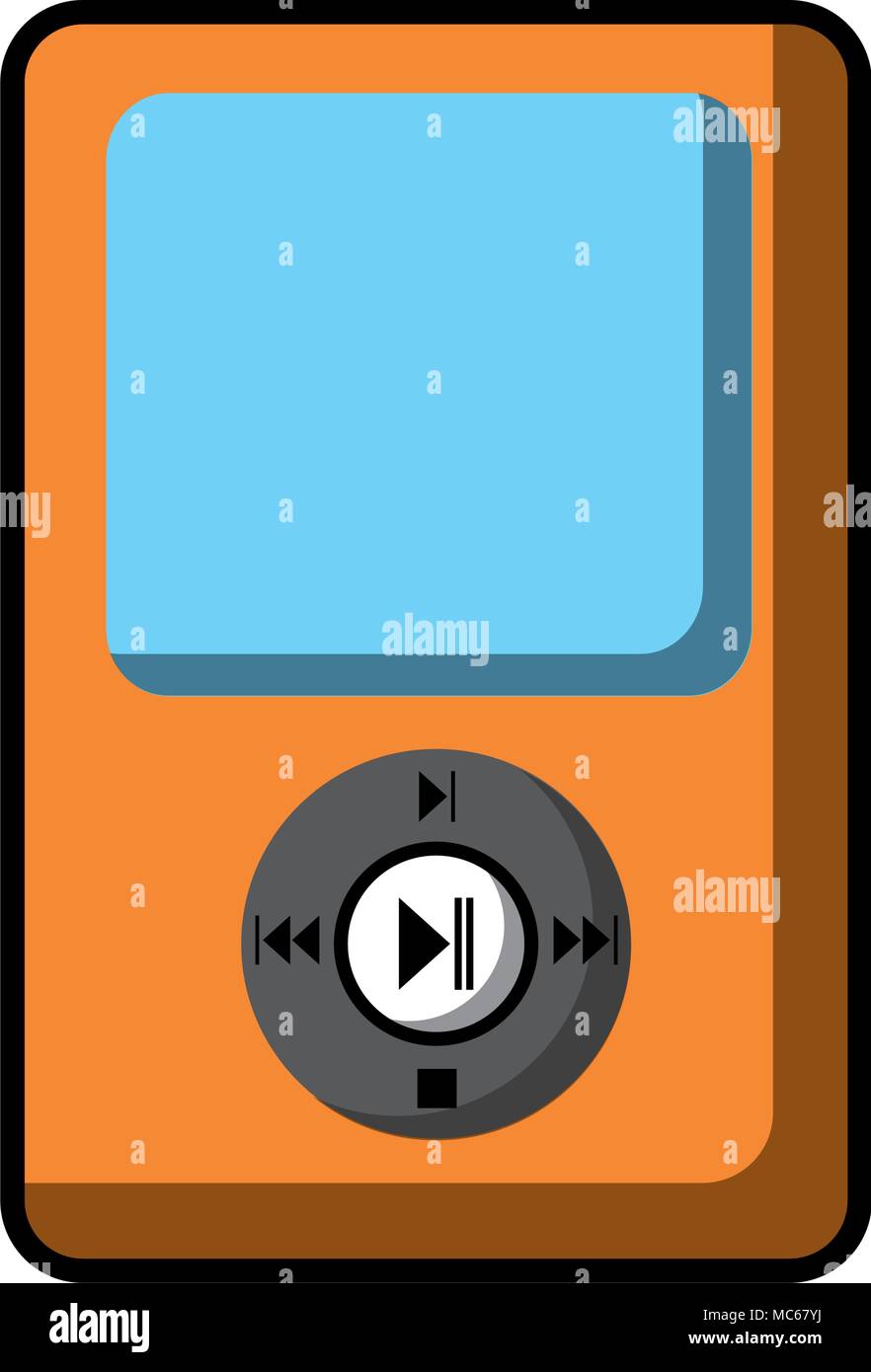 music player isolated icon Stock Vector Image & Art - Alamy