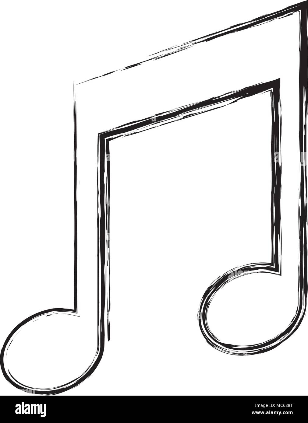 music note isolated icon Stock Vector Image & Art - Alamy