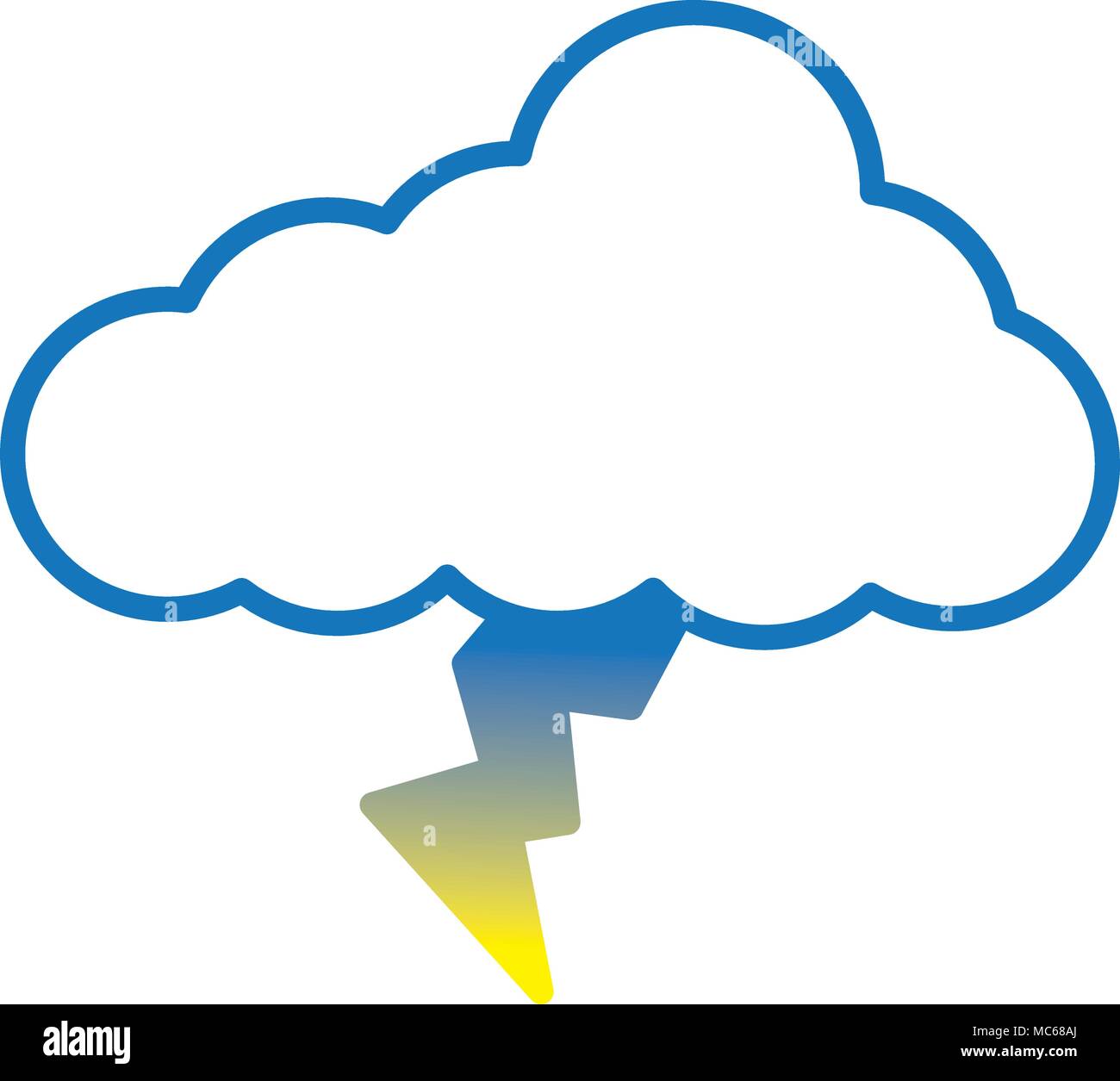 cloud lightning climate icon image Stock Vector Image & Art - Alamy