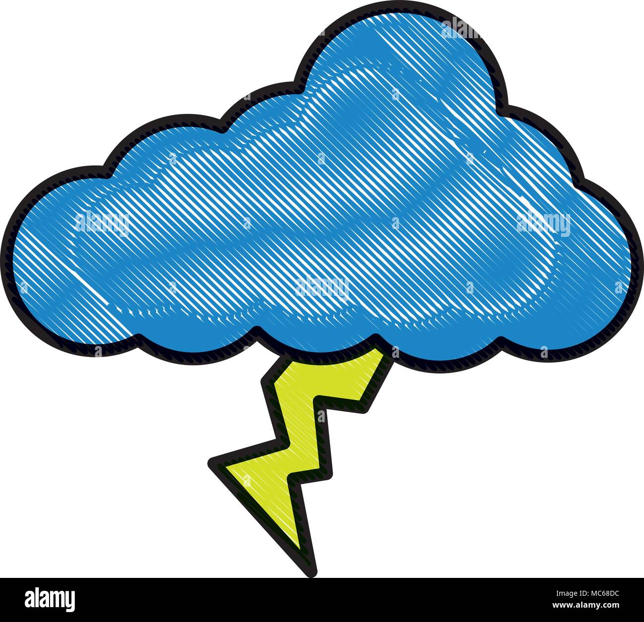 cloud lightning climate icon image Stock Vector Image & Art - Alamy