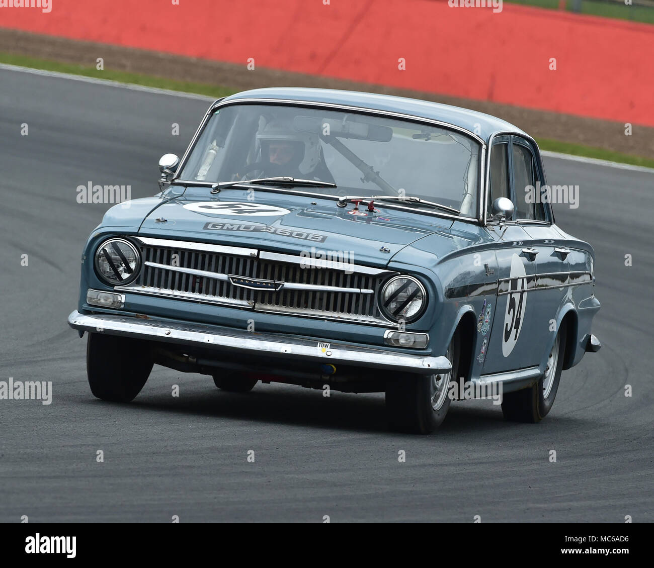 Silverstone, Towcester, Northamptonshire, England, Sunday 1st April 2018. Tony Hall, Vauxhall VX4/90, in the HRDC Coys Trophy event held on the TCR UK Stock Photo