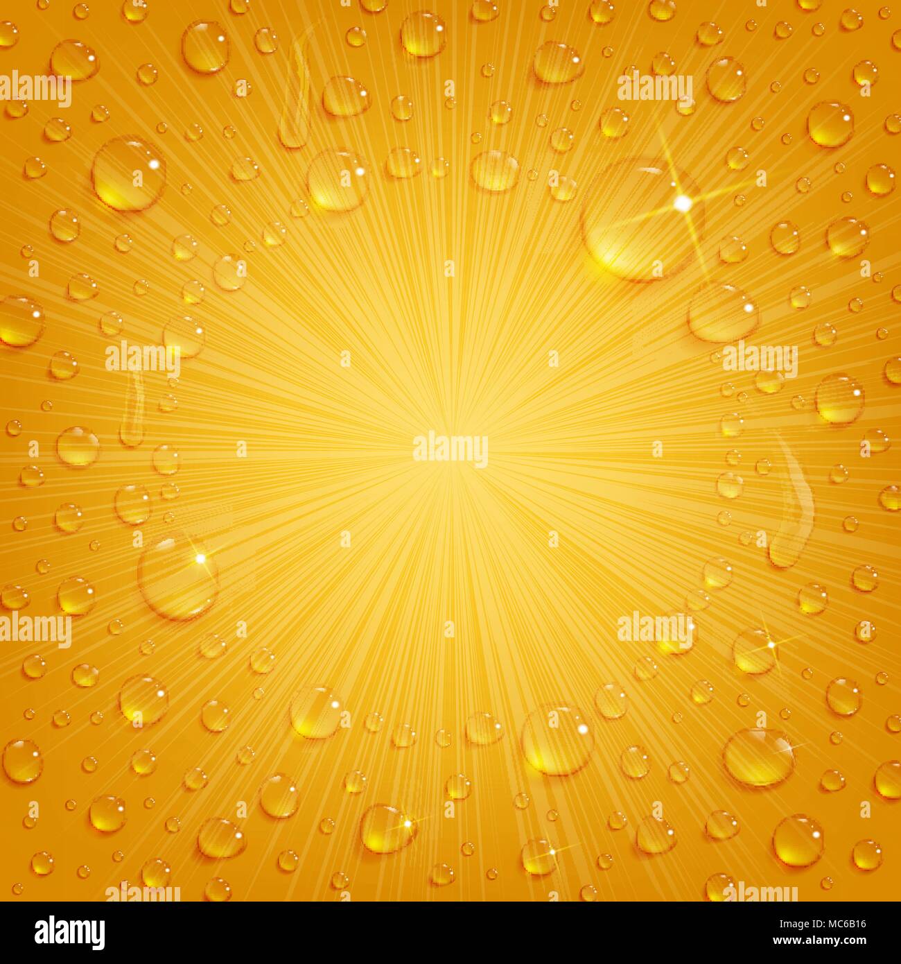 condensate drops on the background of cooled beer Stock Vector