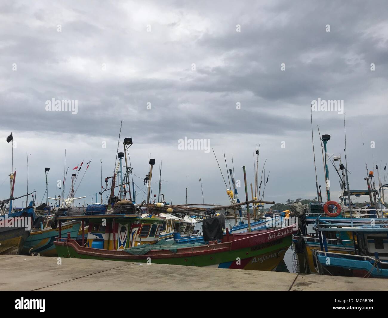 Old fishing boats standing hi-res stock photography and images - Alamy
