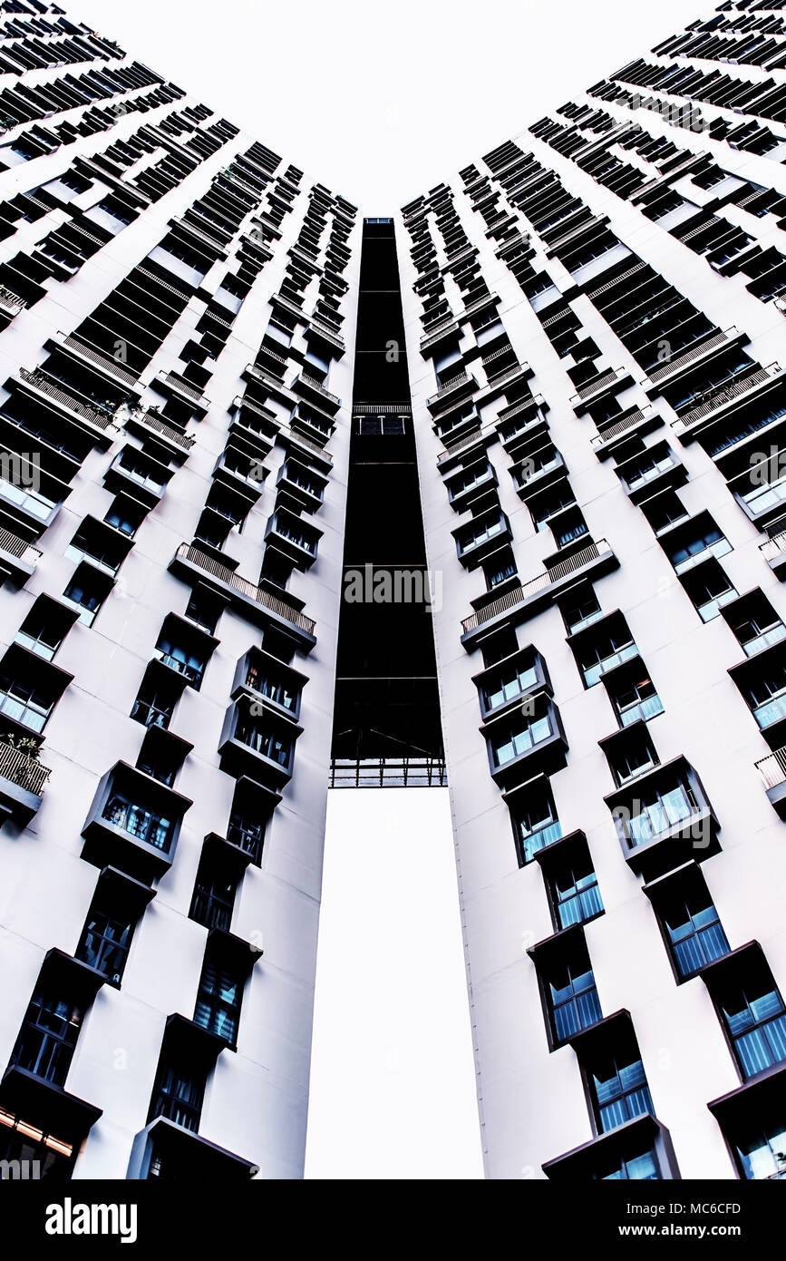 Building facade in Singapore Stock Photo