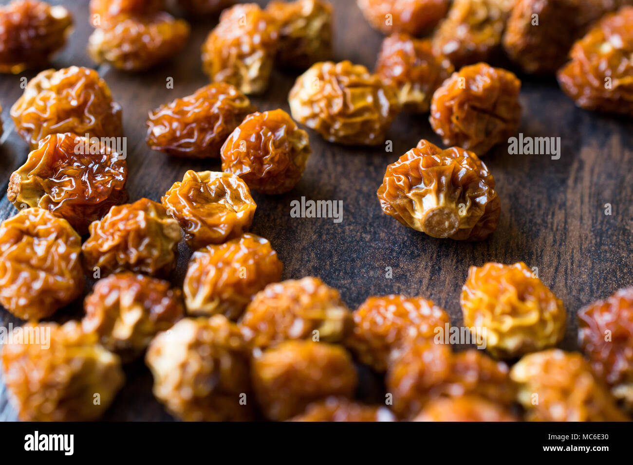 Sun Dried Physalis Or Sour Taste Dry Cape Gooseberries Goldenberries Organic Food Stock Photo Alamy