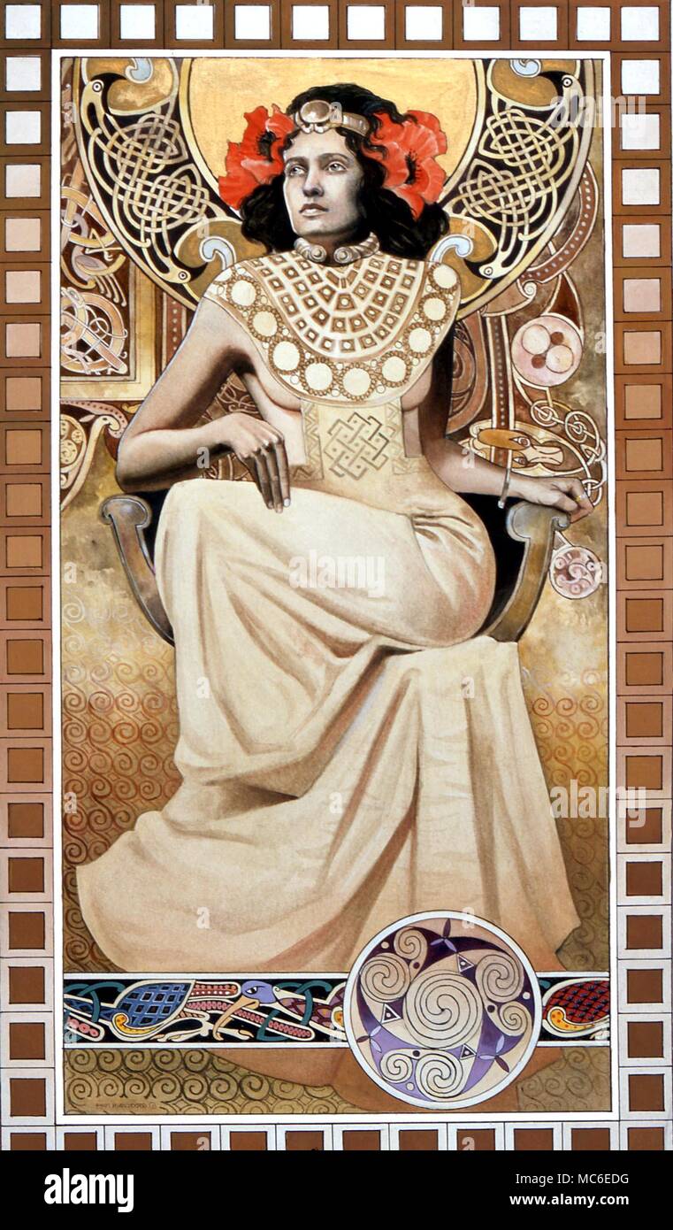 Celtic mythology: Queen of Tara By Gordon Wain Stock Photo