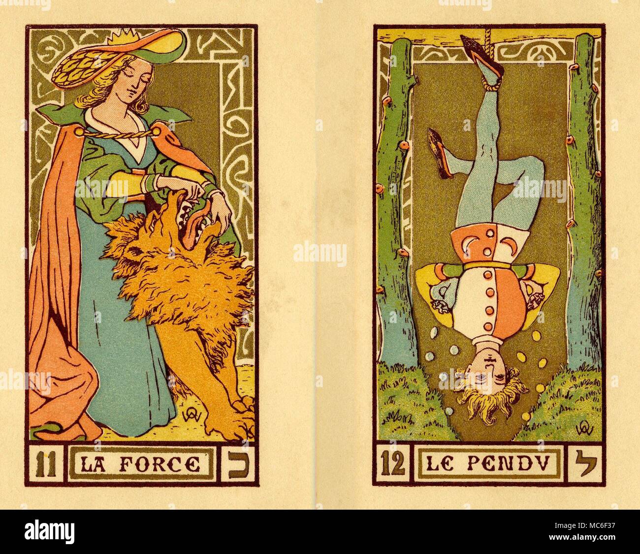 OSWALD WIRTH DECK OF 1926 Undoubtedly the most beautiful Tarot deck of the 20th century, these Tarot cards were designed originally in 1889 by the symbolist, Oswald Wirth, and published in a slightly 