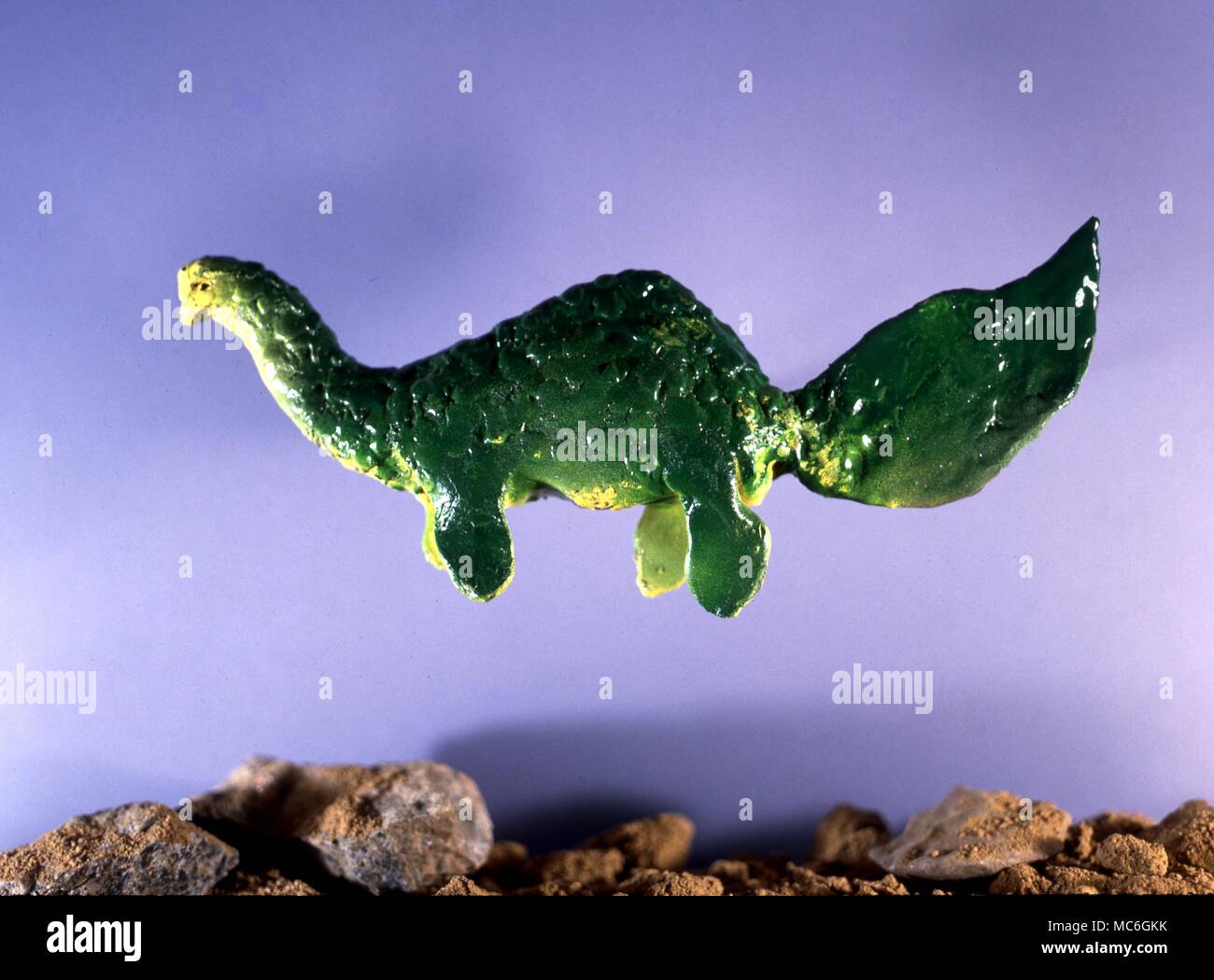 Model of The Loch Ness Monster. Stock Photo