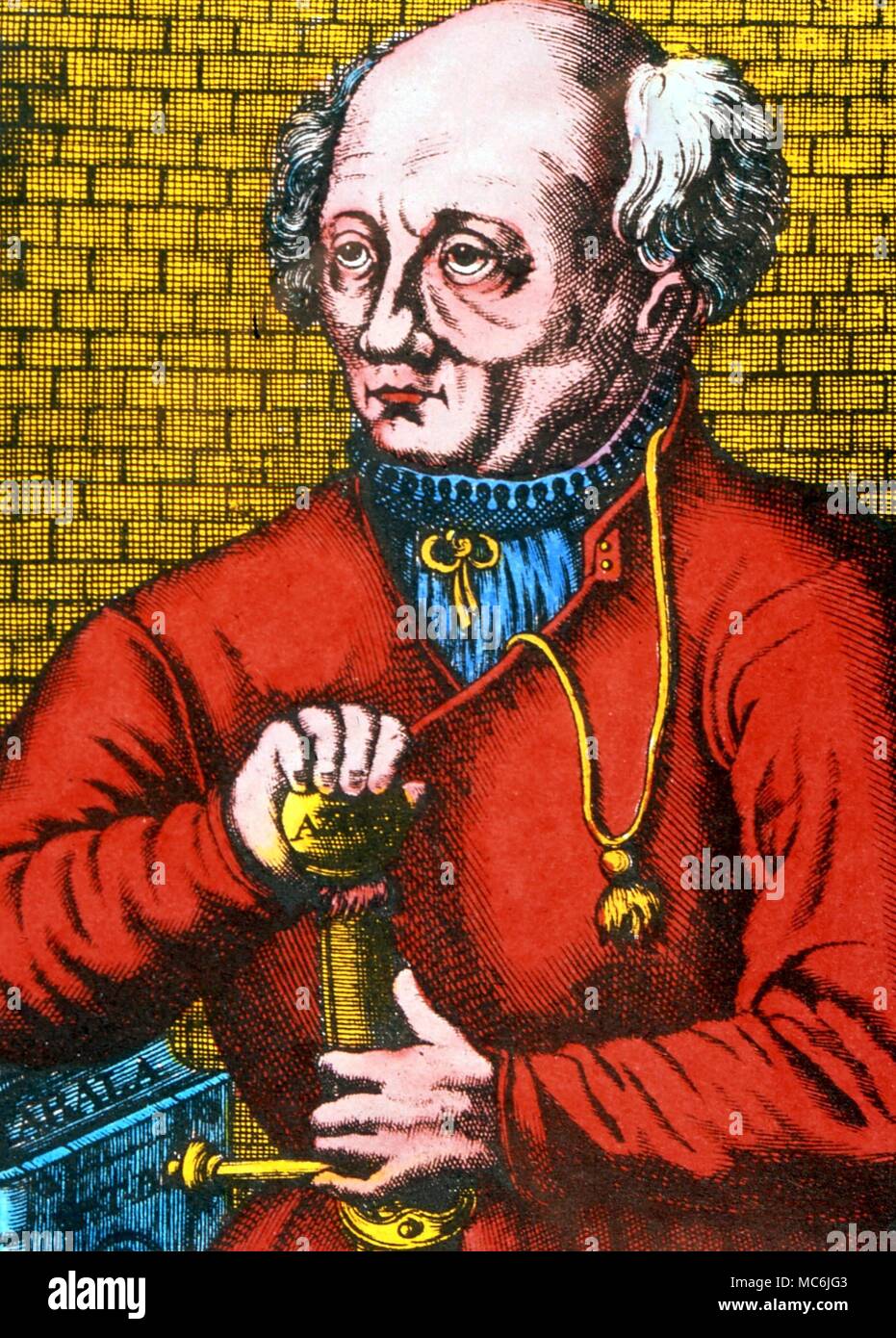 OCCULTISTS - PARACELSUS. Paracelsus von Hohenheim (1493-1541), Swiss doctor, herbalist, alchemist, cabalist and Rosicrucian Stock Photo