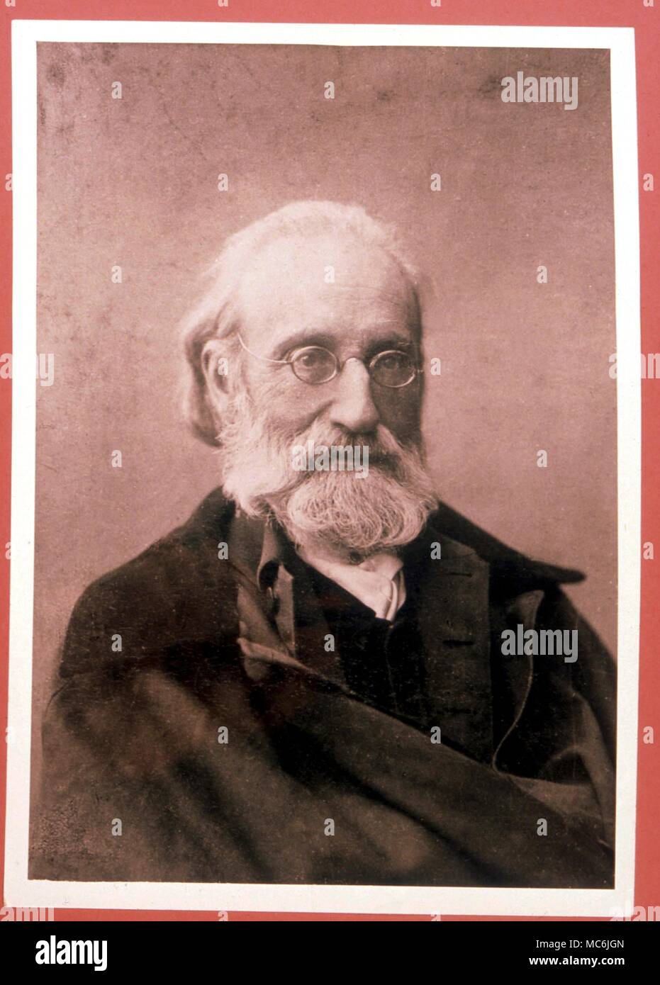 OCCULTISTS - ANDREW JACKSON DAVIS. Andrew Jackson Davis (1826-1910), clairvoyant and writer on esoteric themes - author of 'The Principles of Nature'; and so 'Penetralia'. Stock Photo