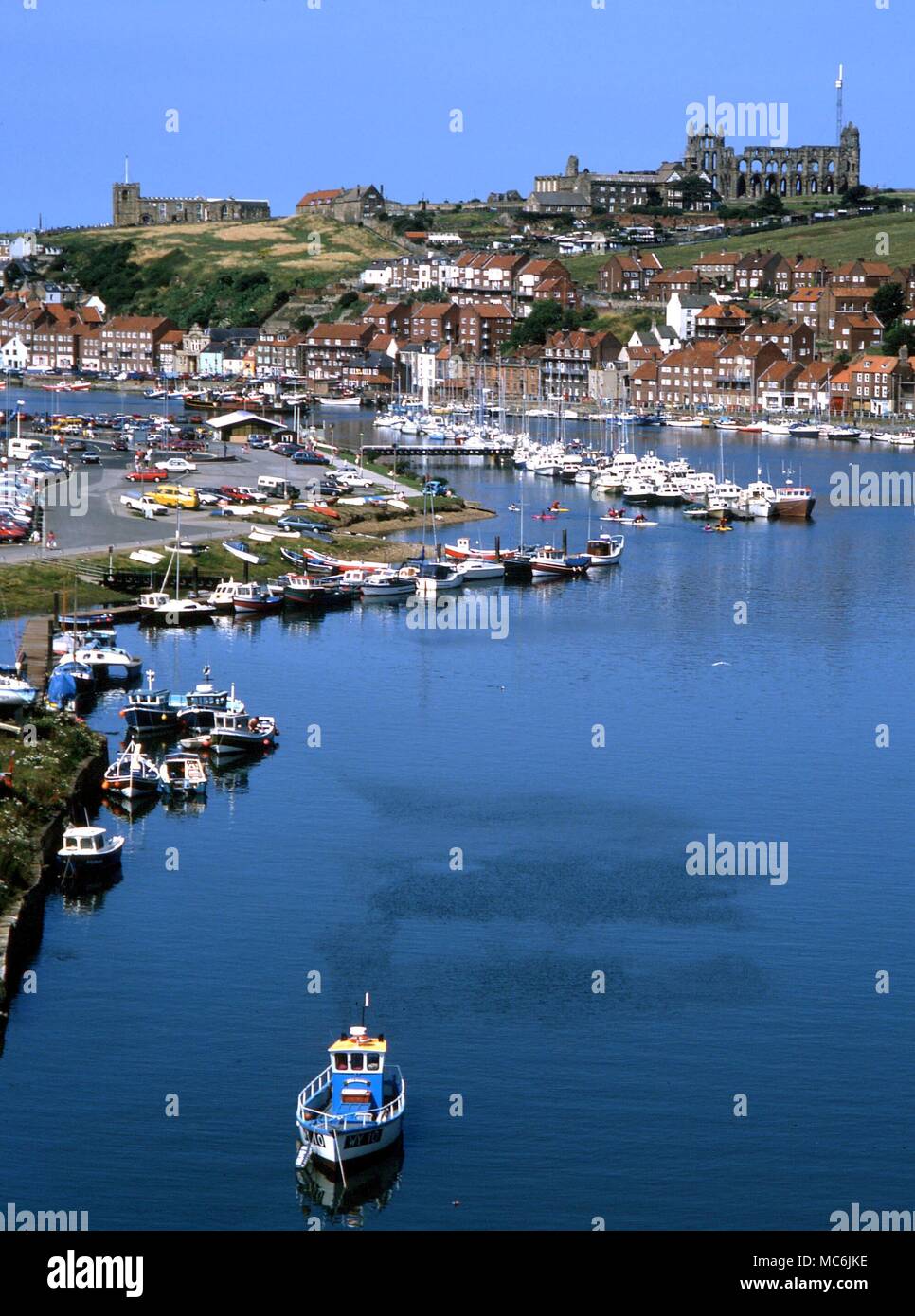 DRACULA - Whitby, north Yorkshire, in which three chapters of Bram Stoker's novel 'Dracula' are set Stock Photo