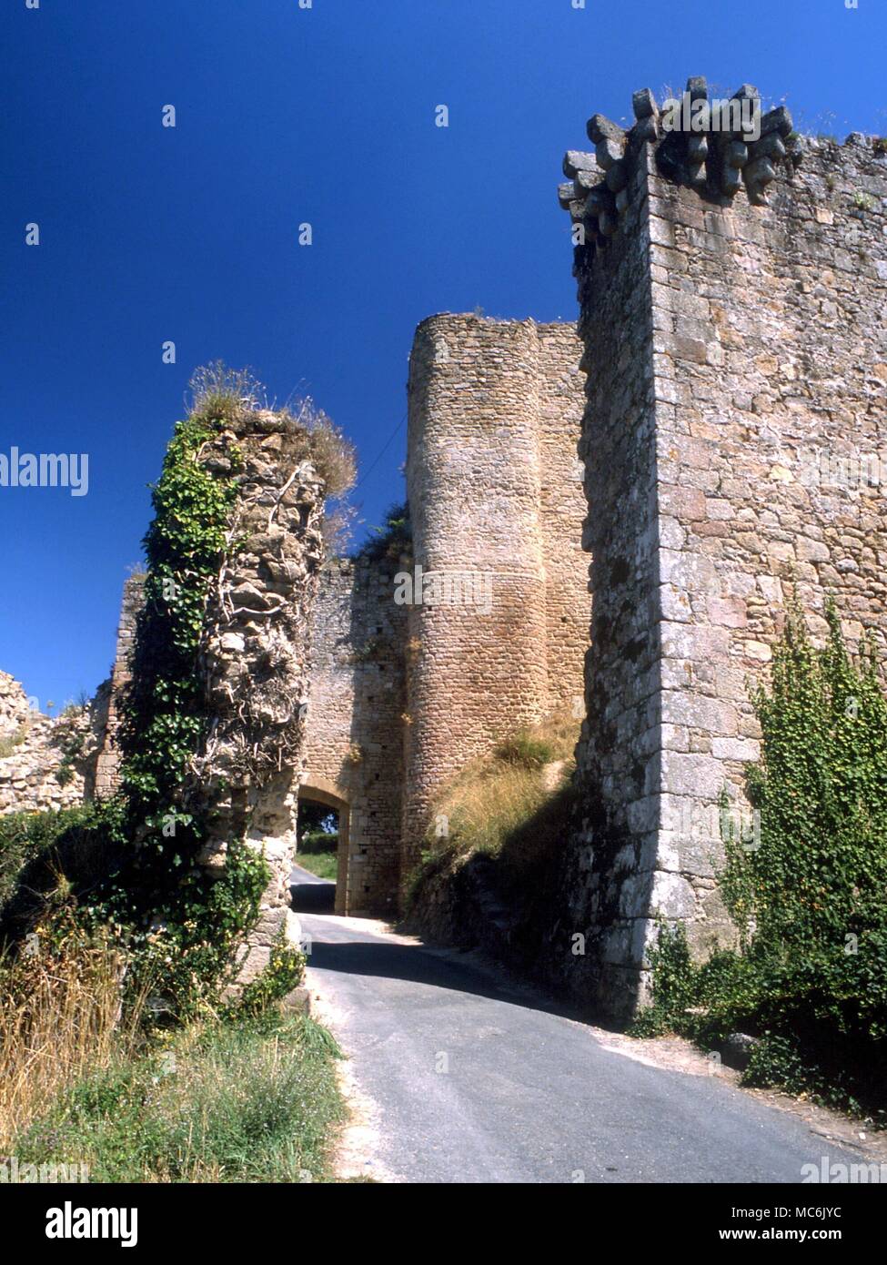 WITCHCRAFT - TIFFAUGES The most important of the chateaux belonging to Gilles de Rais (1404-40), where he was supposed to have practised black magic and to have killed numerous children Stock Photo