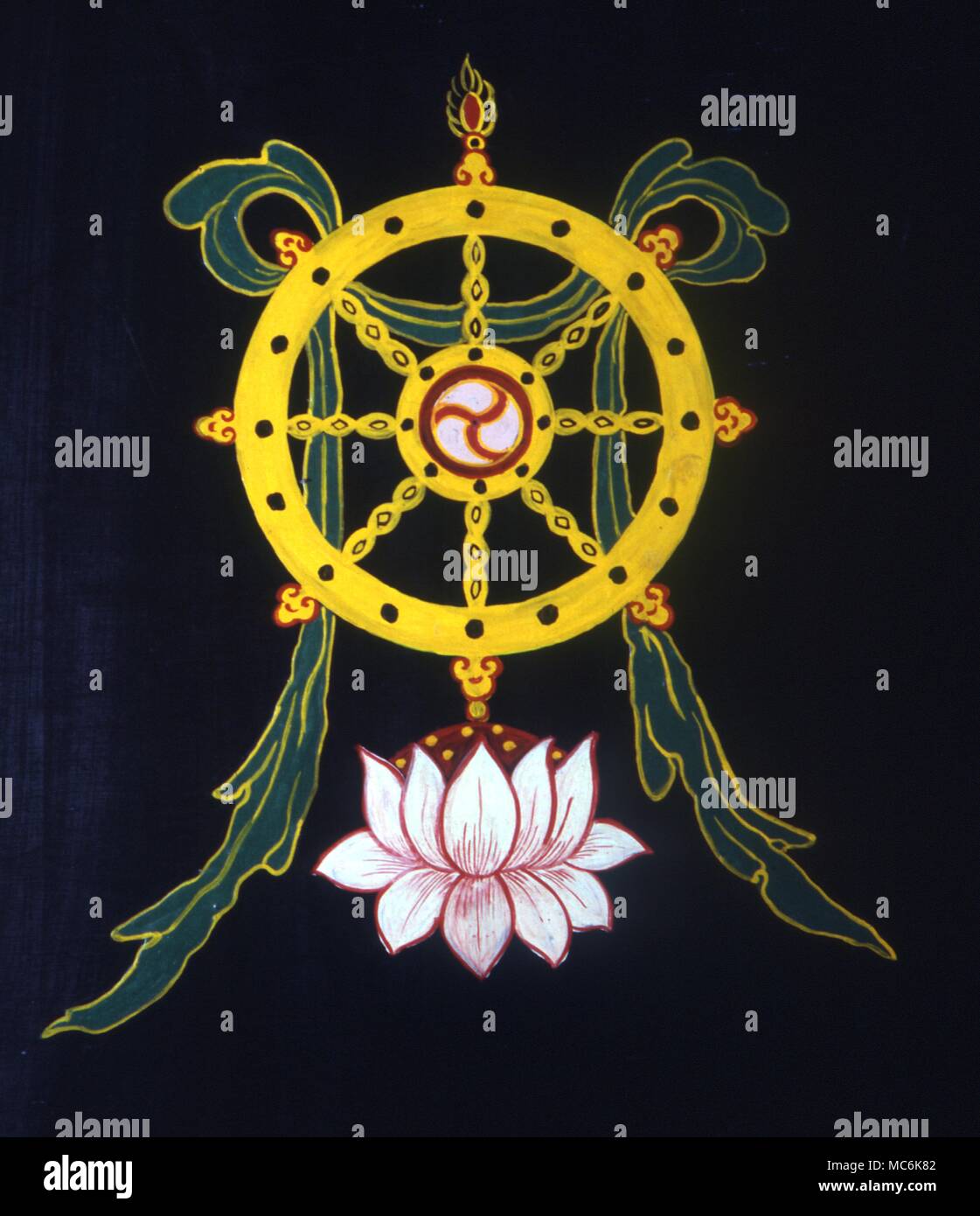 Wheel of Dharma Buddhas Sha Tin Stock Photo