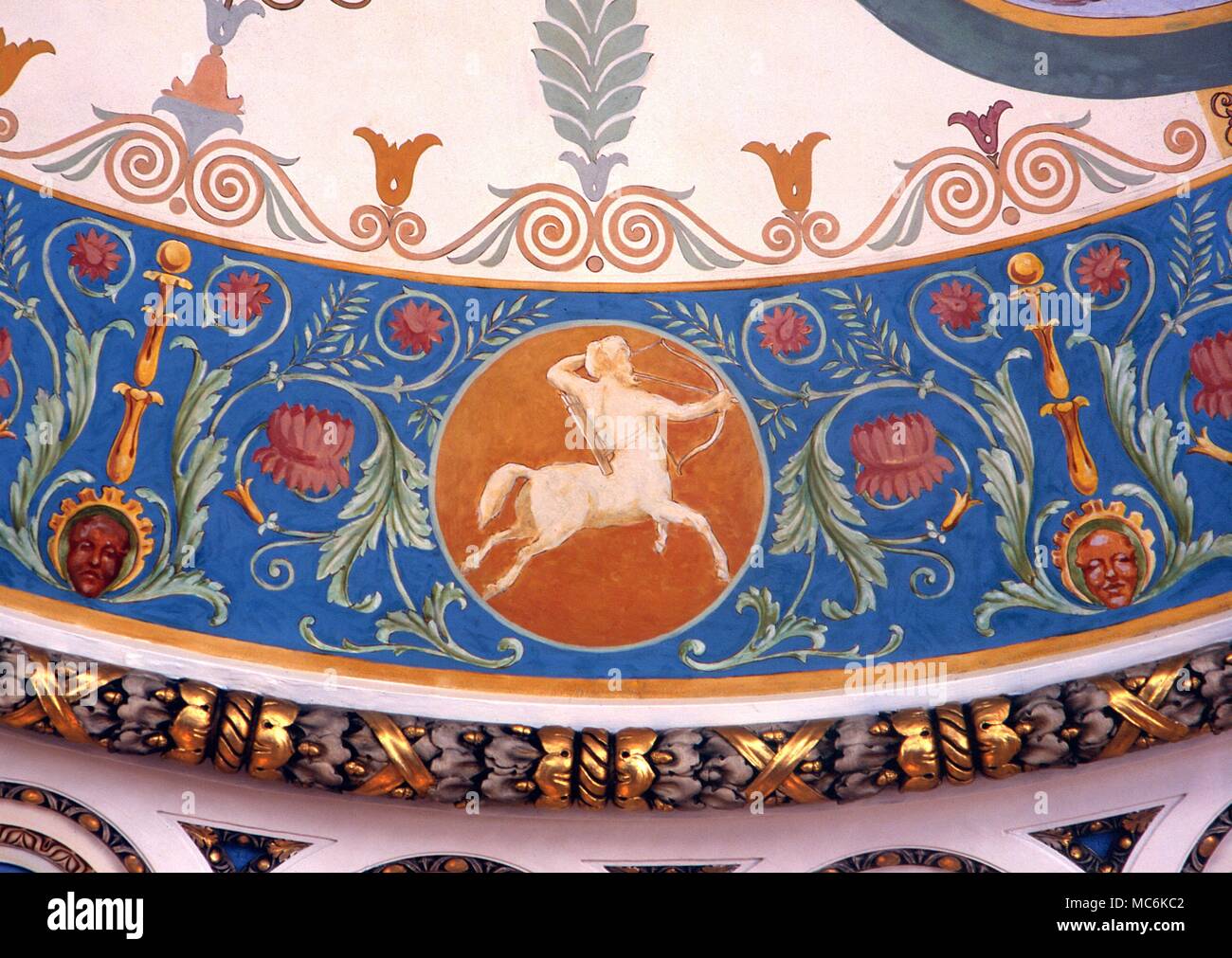 Zodiac Signs On The Ceiling Stock Photos Zodiac Signs On