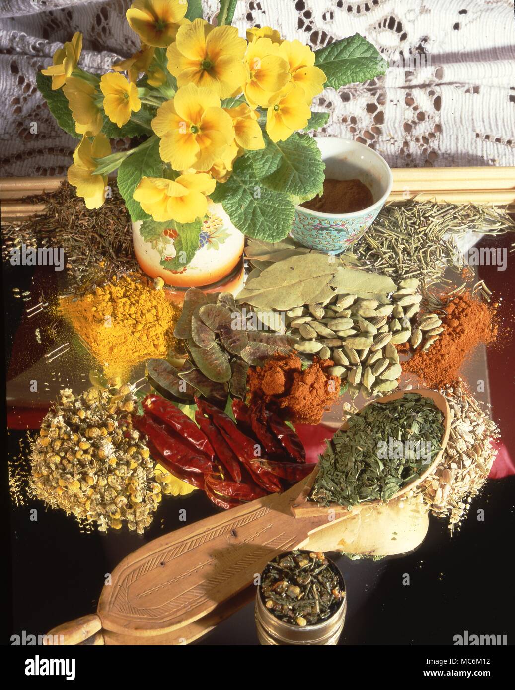 Herbal - medicinal herbs Stock Photo