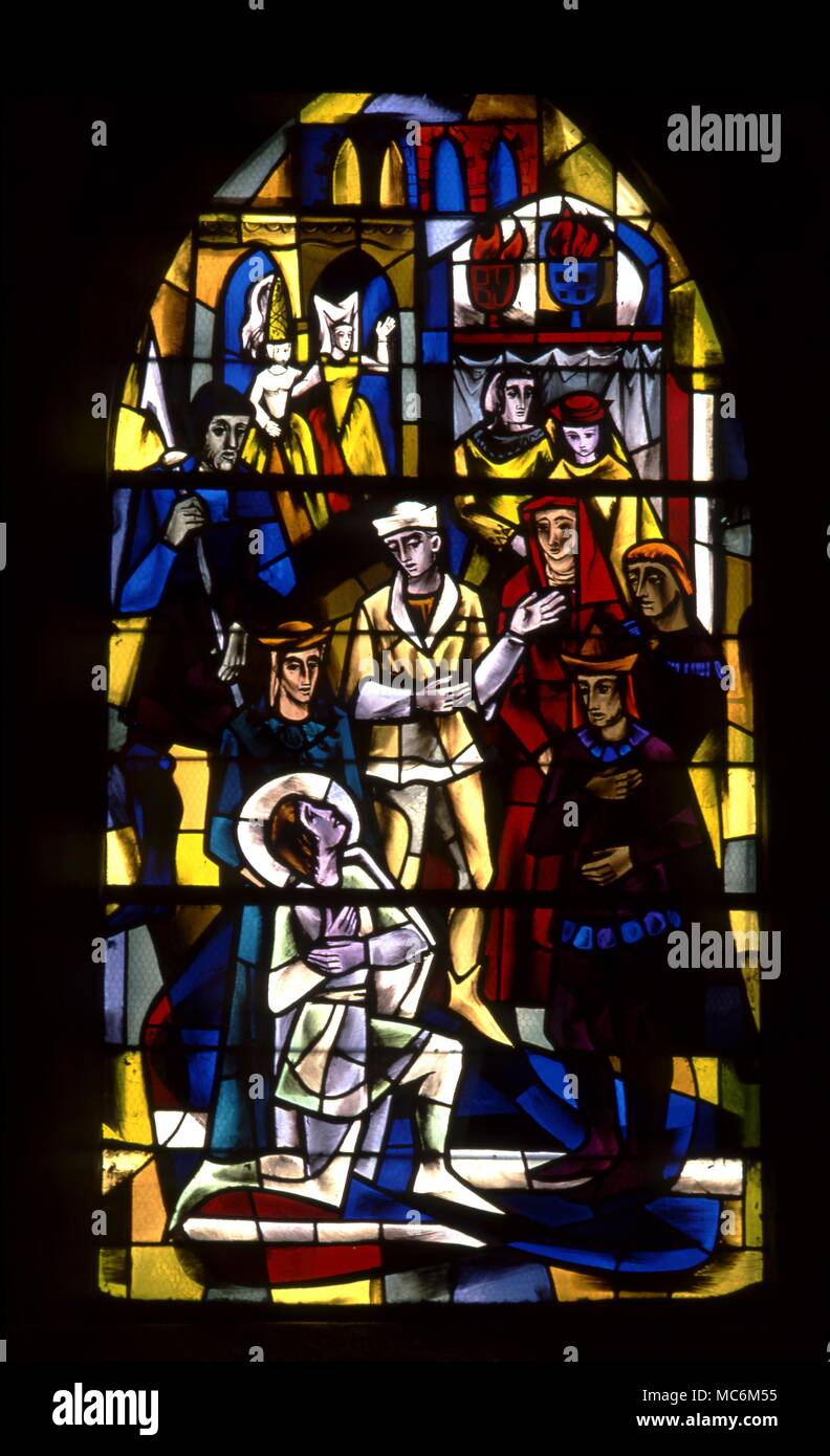 Joan of Arc. Joan identifying the Dauphin from among the courtiers